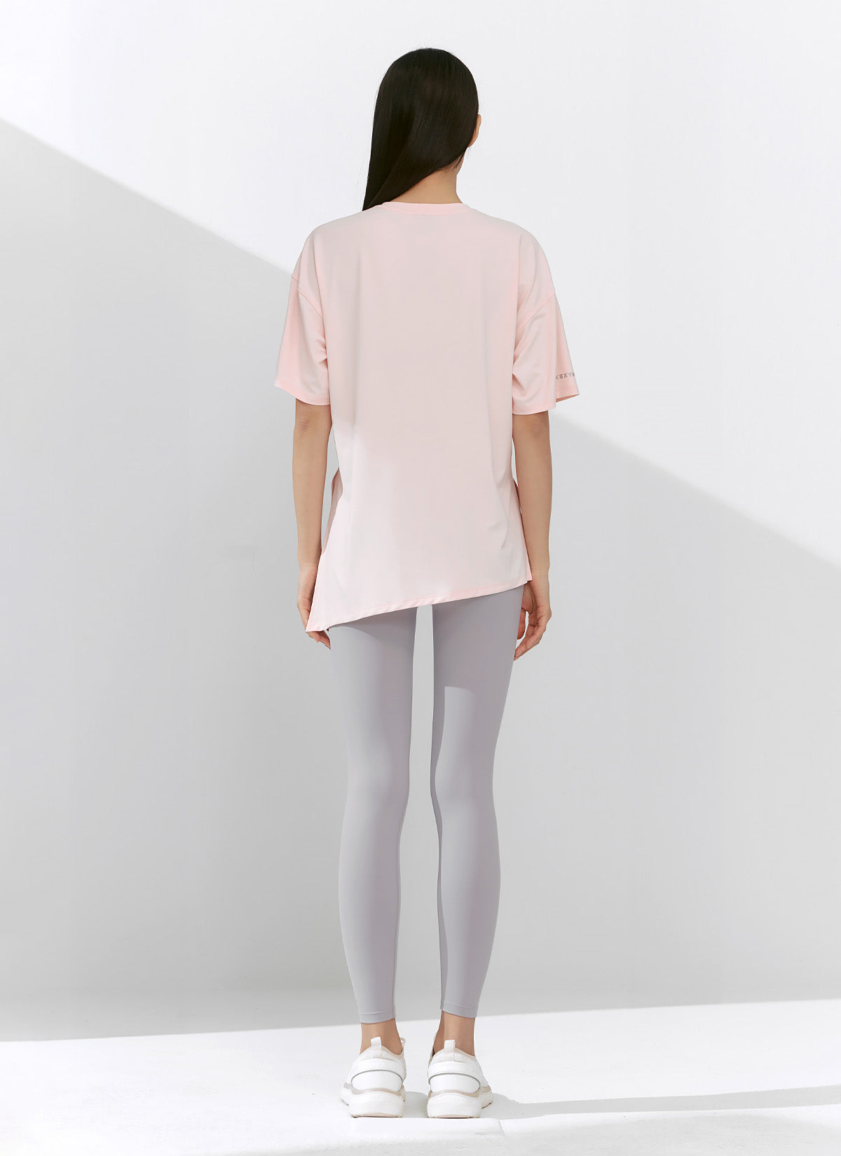 Ice Feather Light 2.0 Unbalanced Loose Fit Short Sleeve T-Shirt for Women - Trendy Oversized Casual Top for Streetwear, Summer Outfits & Layering