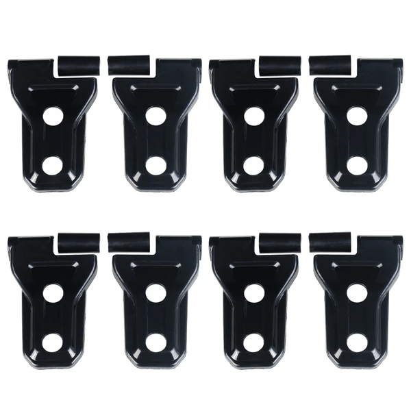 2018-Current Jeep Wrangler JL Hinge Cover Set (8-Piece) - Durable Black Door Hinge Protectors for Off-Road Adventure & Daily Driving