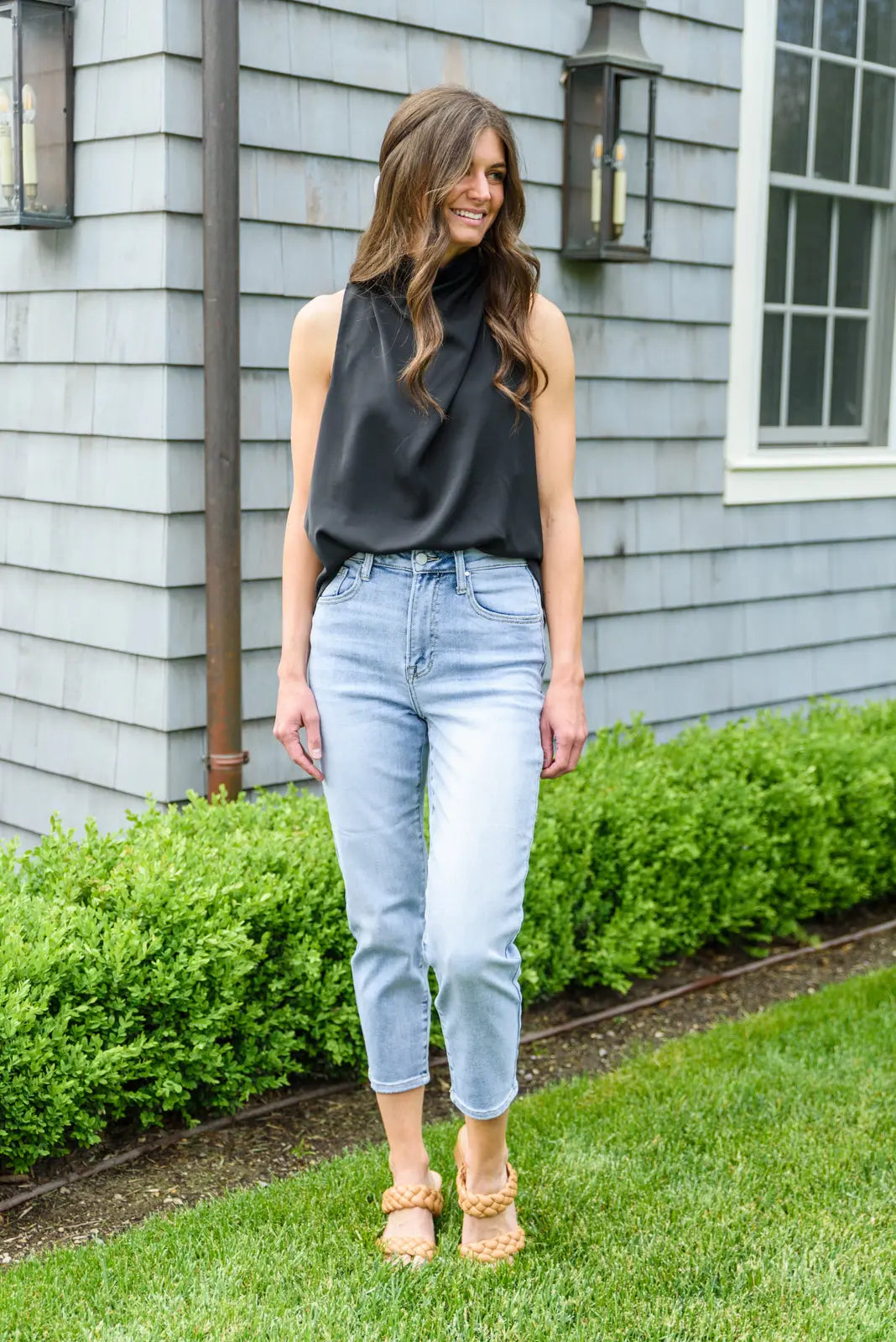 Stylish Mom Fit Jeans for Women - Comfortable High Waist Stretch Denim Pants for Casual Wear, Work & Everyday Outfits