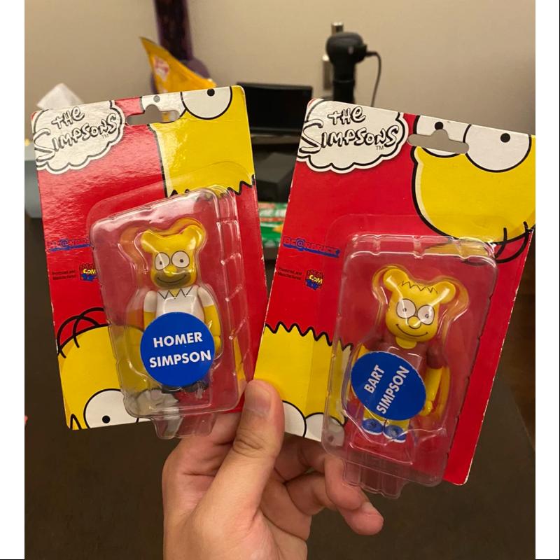 Limited Edition Be@rbrick THE SIMPSONS 1st Generation 100% Collectible Figure Set - Perfect for Anime Fans, Home Decor & Gift Giving