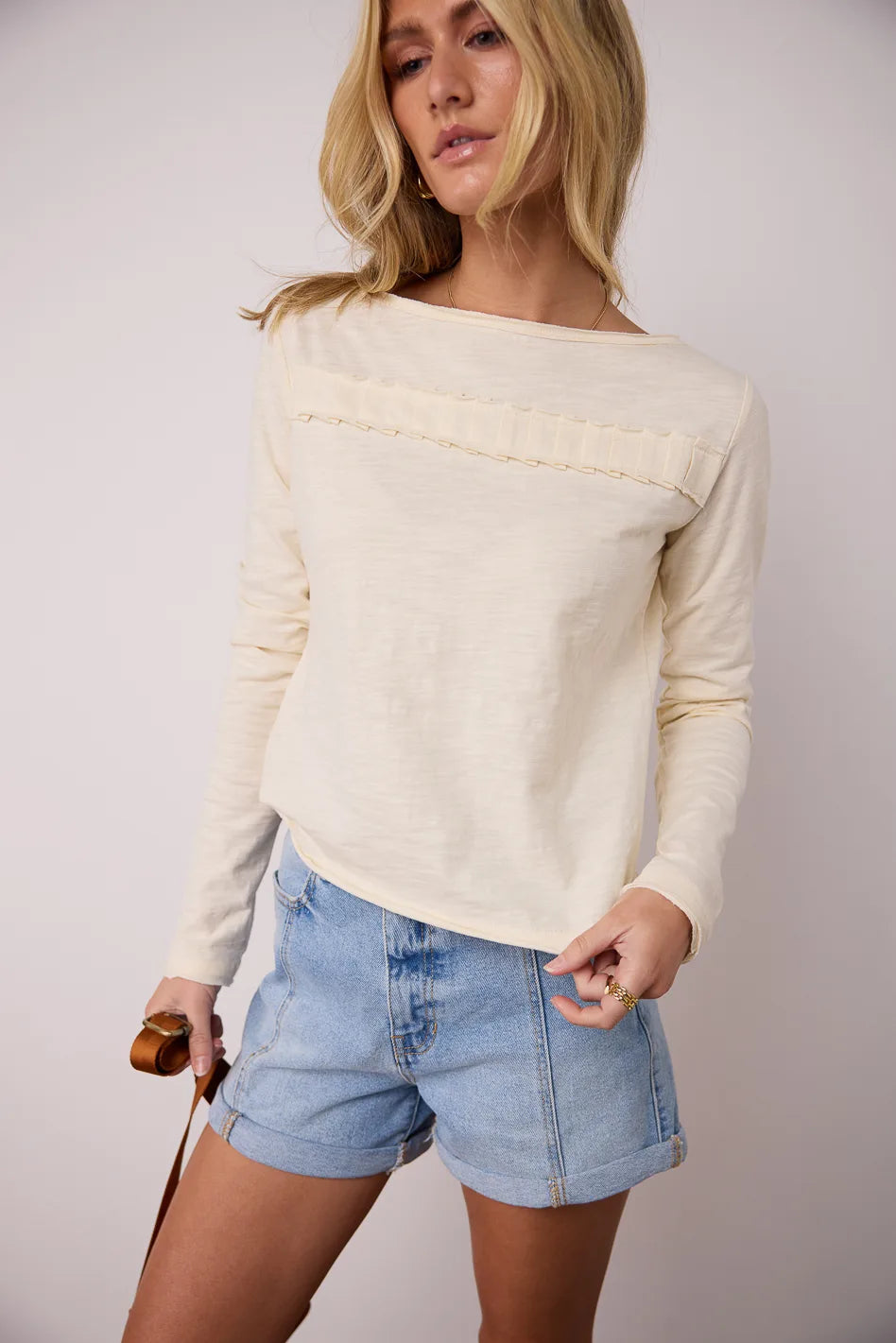 Lainey Knit Top for Women - Soft & Comfortable Casual T-Shirt | Perfect for Everyday Wear, Layering & Outfits | FINAL SALE
