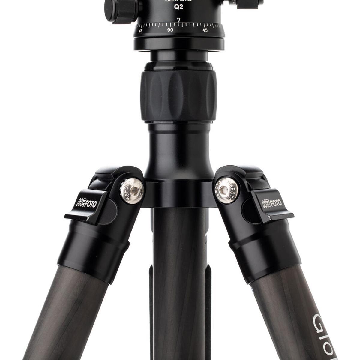 Benro MeFoto GlobeTrotter Carbon Fiber Travel Tripod Kit (Black) - Lightweight Compact Tripod for Travel Photography, Vlogging & Outdoor Adventures