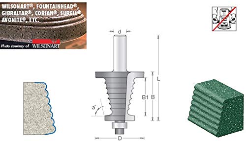 Amana Tool 57240 Carbide Tipped Tapered Router Bit with Ultra-Glide Ball Bearing Guide for Woodworking - Perfect for Cabinet Making, Furniture Building, and DIY Wood Projects