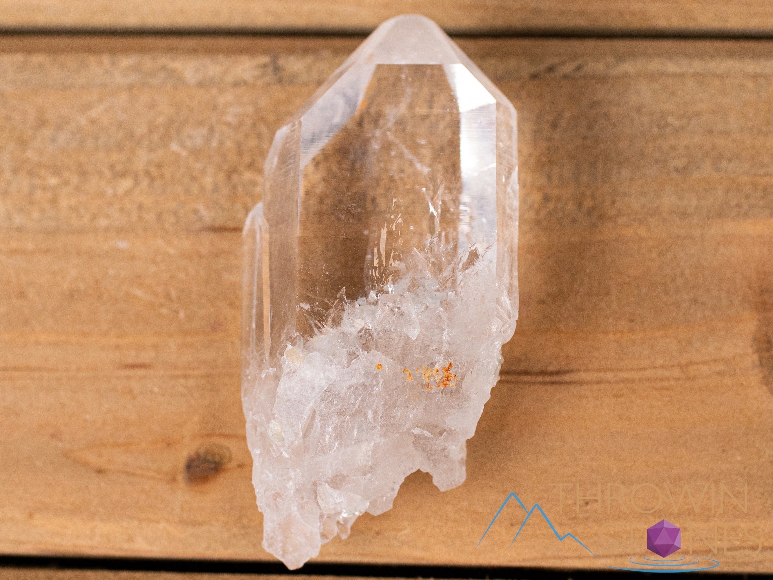 Natural COOKEITE in Clear QUARTZ Raw Crystal - Healing Stone for Home Decor, Housewarming Gift, Meditation & Energy Work (40839)