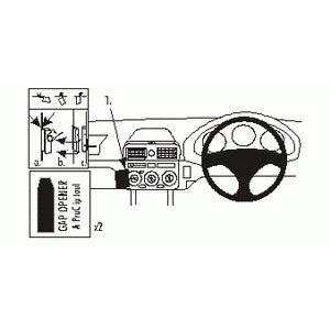 ClicOn No Holes Angled Dash Mount for Toyota MR2 (2000-2002) & MR2 Spyder (2000-2006) - Secure Phone Holder for Hands-Free Navigation & Driving Safety