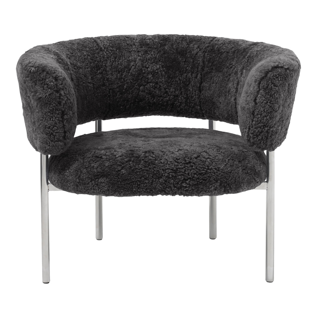 Font Lounge Armchair - Modern Accent Chair for Living Room, Bedroom & Office - Comfortable Upholstered Reading Chair with Wooden Legs - Perfect for Relaxing, Reading & Decorating
