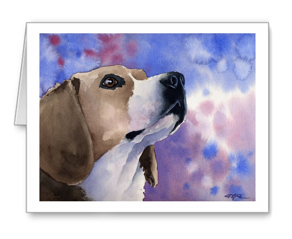 Beagle Dog Note Cards - Set of 10 Blank Greeting Cards with Envelopes | Perfect for Birthdays, Thank You Notes & Special Occasions | Cute Beagle Lover Stationery Gift