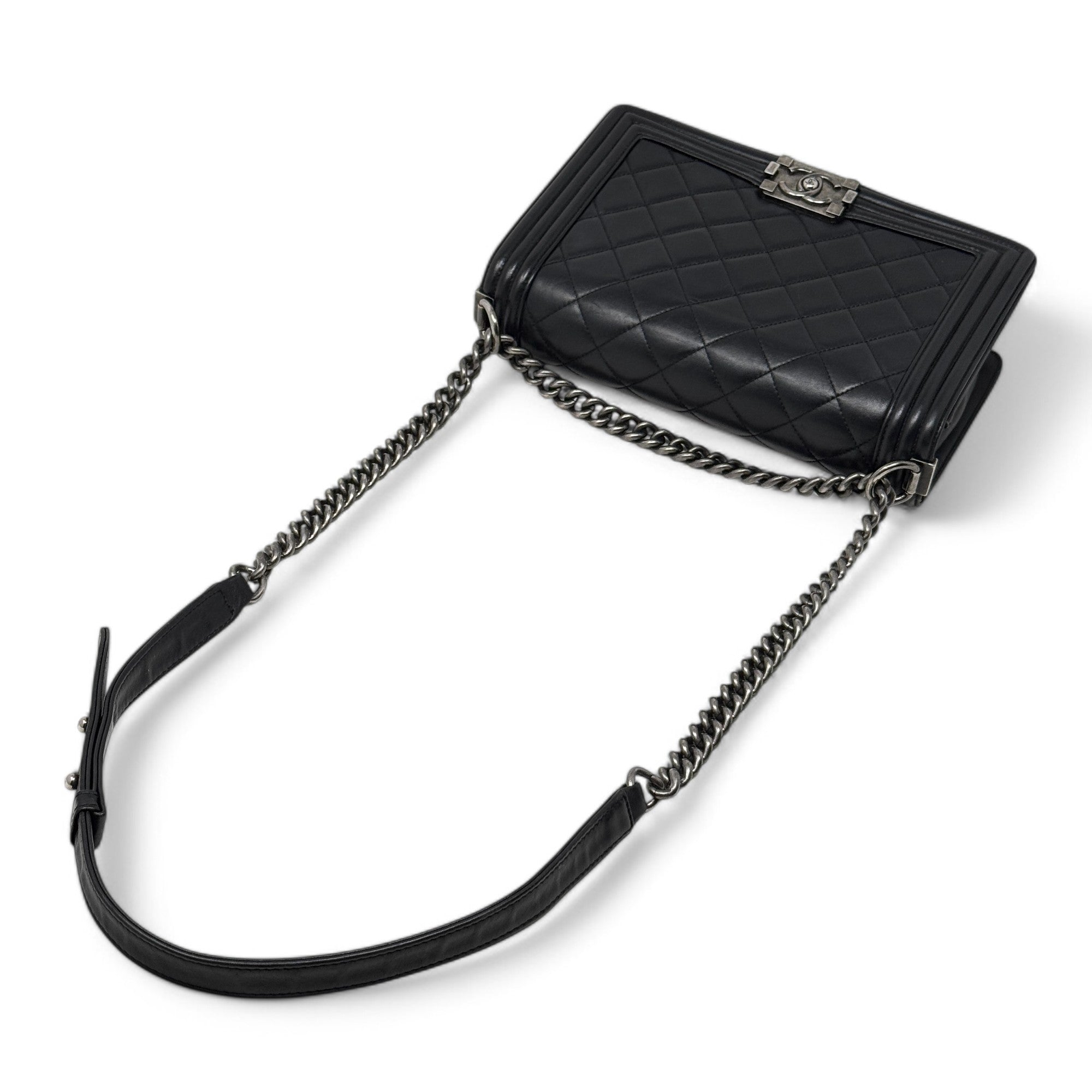 Chanel Black Large Boy Bag - Luxury Designer Handbag for Women | Perfect for Evening Events, Parties & Special Occasions