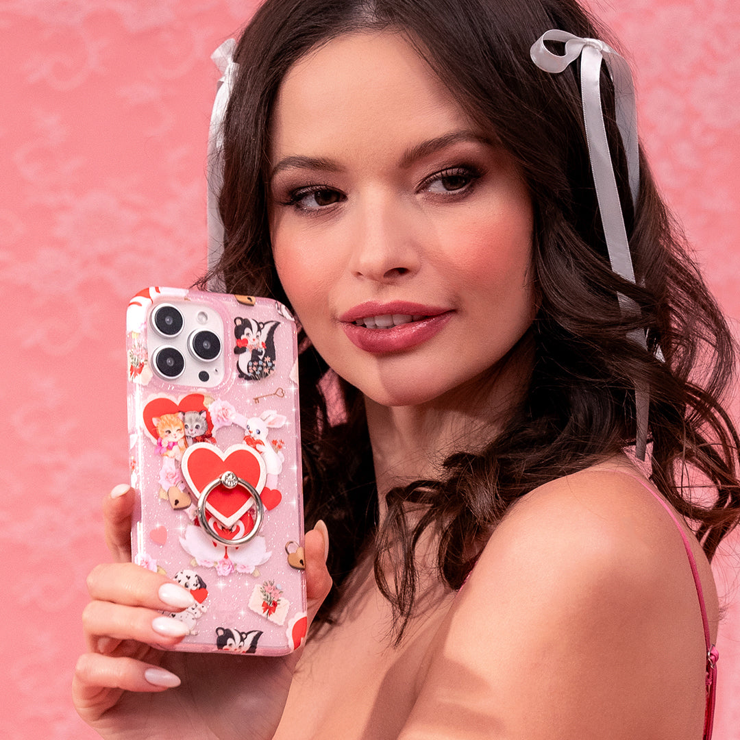 Sparkle Love Letter Glitter iPhone Case - Elegant & Protective Phone Cover for iPhone 13/14/15 Pro Max - Perfect for Valentine's Day, Anniversaries & Romantic Gifts