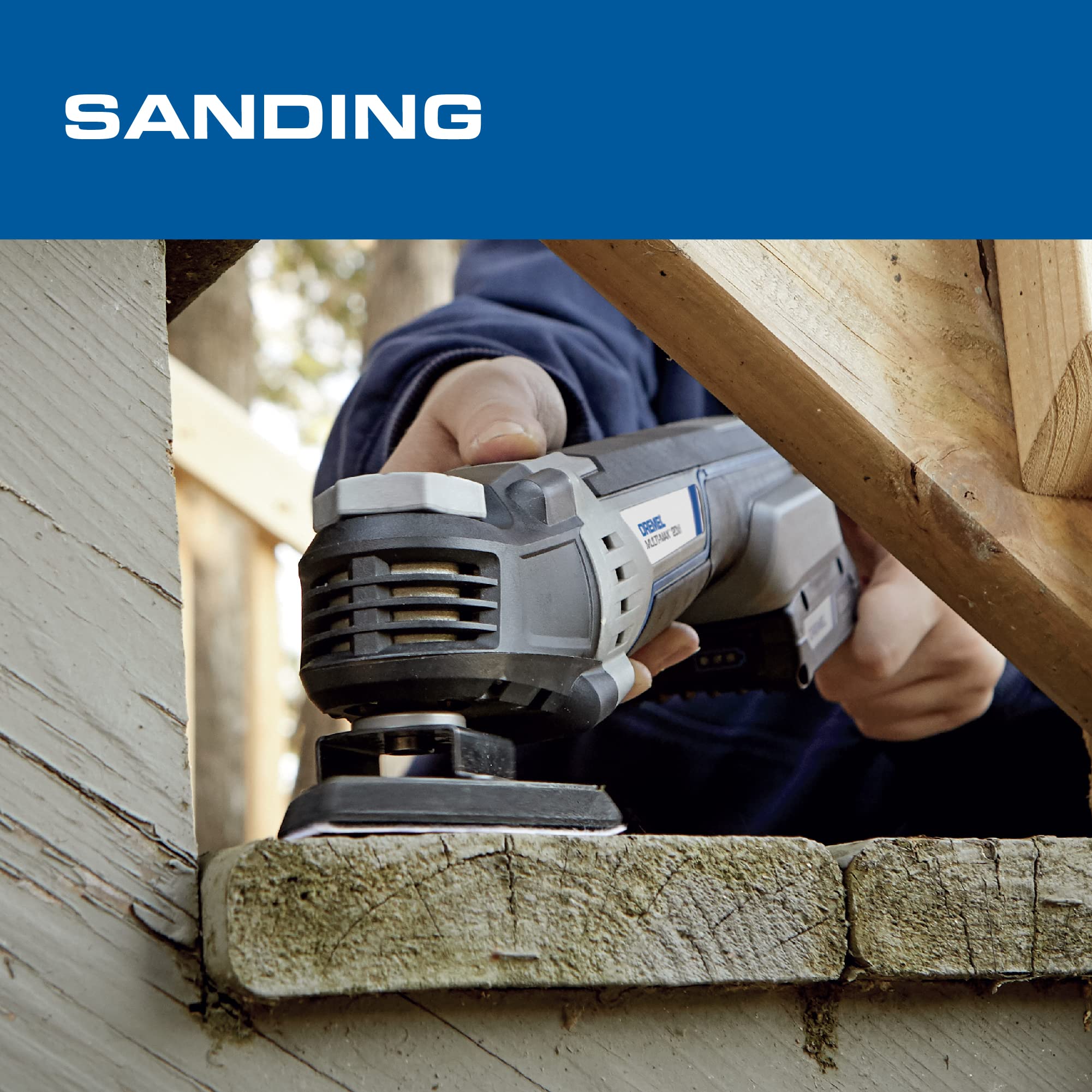 Dremel MM20V-02 Cordless Oscillating Multi-Tool Kit with 2 Batteries - Perfect for DIY Projects, Woodworking, and Home Repairs