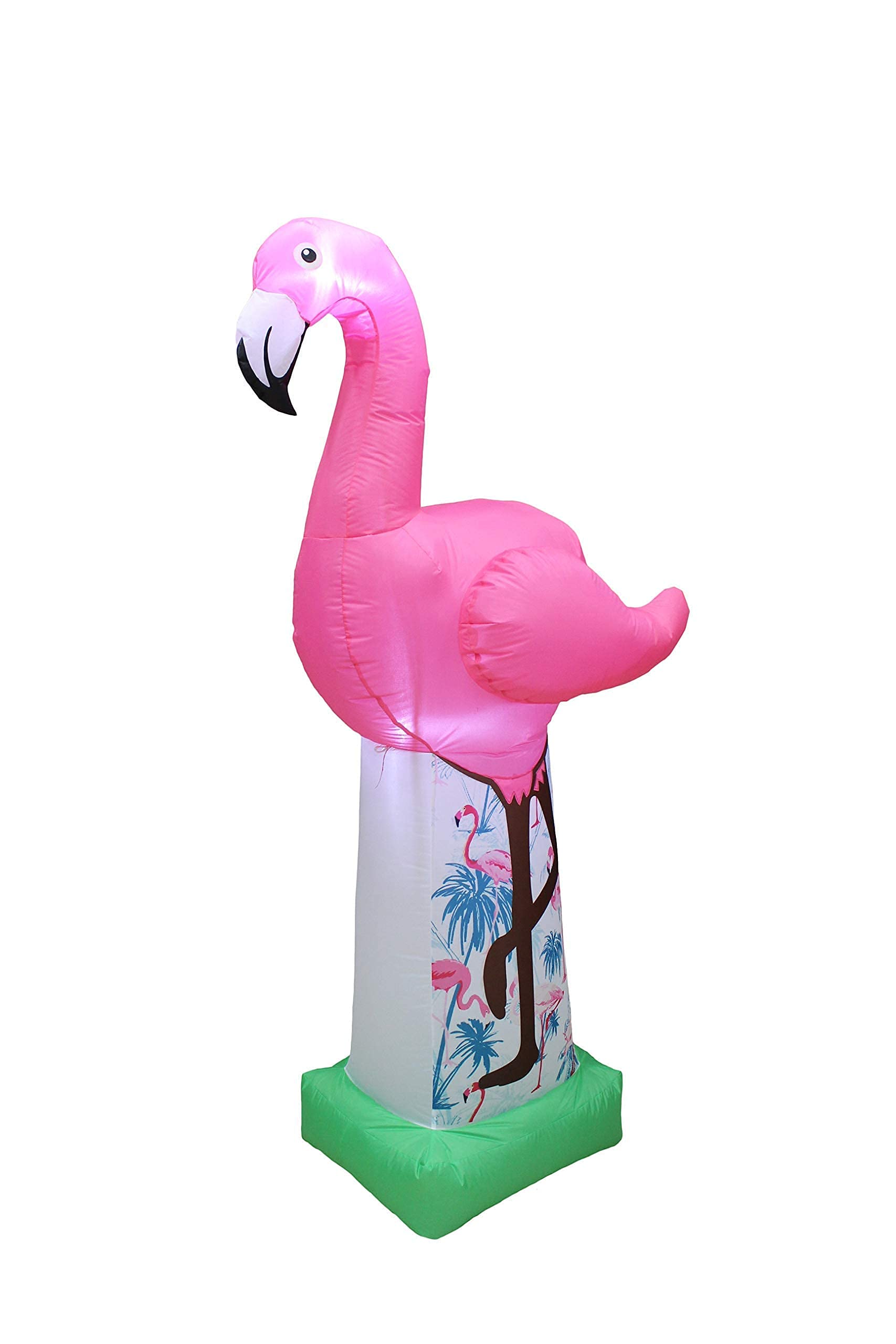 6ft Inflatable Pink Flamingo & 4ft Graduation Teddy Bear Decor Set - Perfect for Summer Parties, Graduation Celebrations, Backyard BBQ, and Poolside Events
