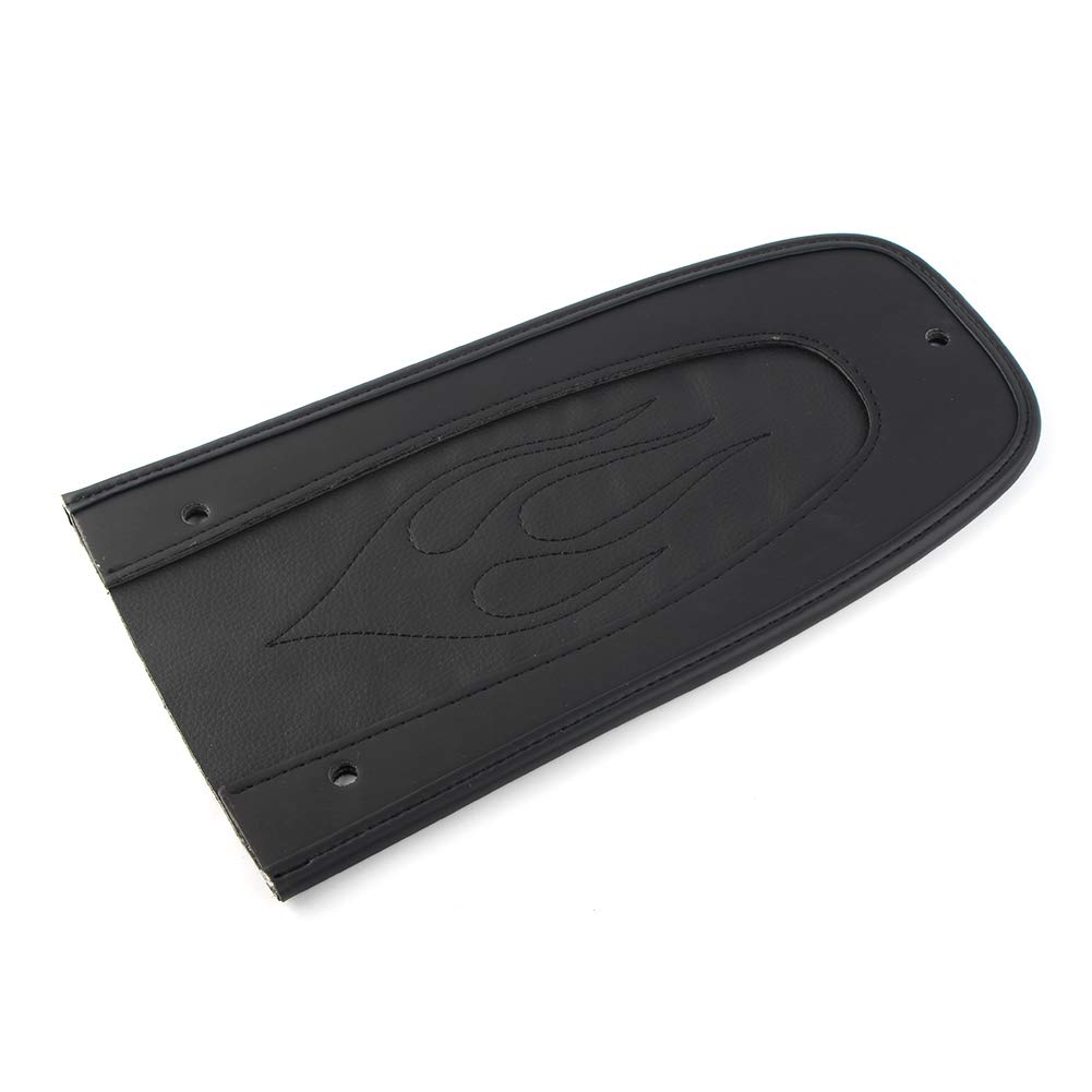 Harley Touring Motorcycle Solo Seat Cushion Pad & Rear Mudguard Cover Accessories for 1997-2017 Models - Comfortable Driver/Passenger Seat Upgrade for Long Rides & Road Trips