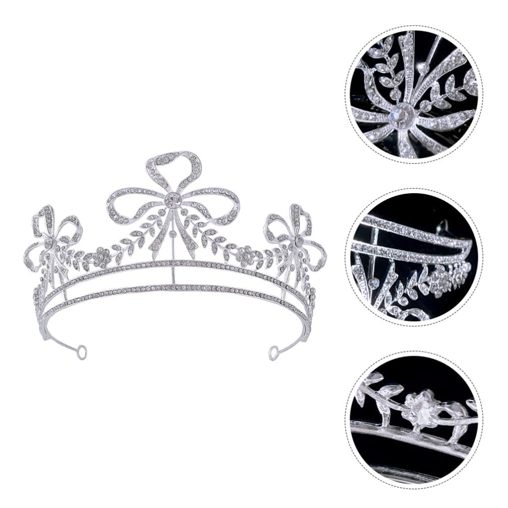 Amosfun Bridal Tiara Headband - Elegant Zinc Alloy Wedding Crown for Women & Girls | Perfect for Bridal Parties, Prom, Pageants & Special Occasions