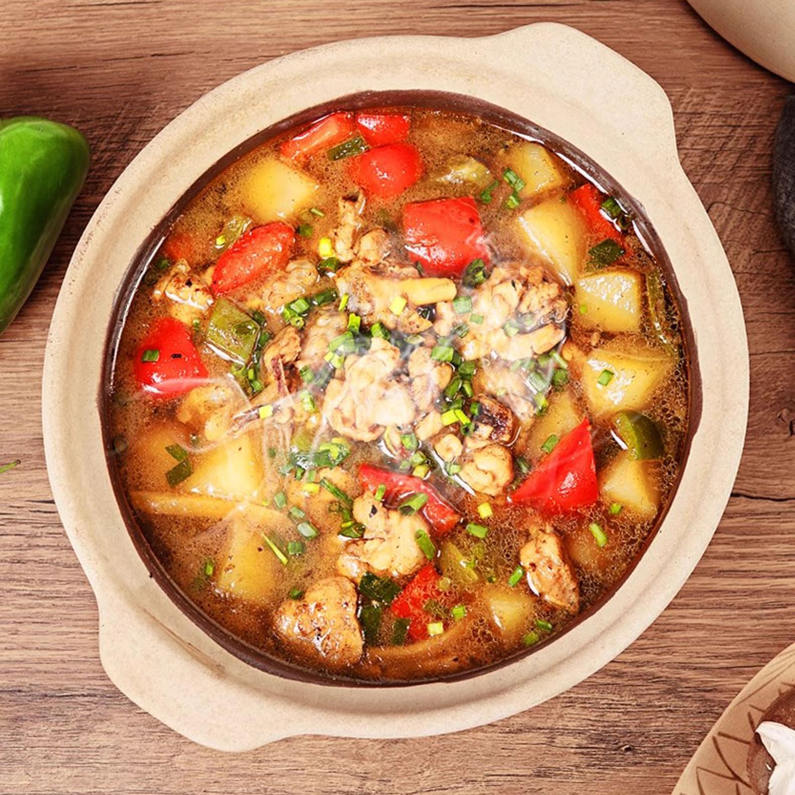 **Handmade Unglazed Terracotta Clay Pot for Cooking – 3.8L Stovetop Safe with Lid – Traditional Big Pots for Soups, Stews & Slow Cooking – Perfect for Gas, Electric & Induction Stoves**