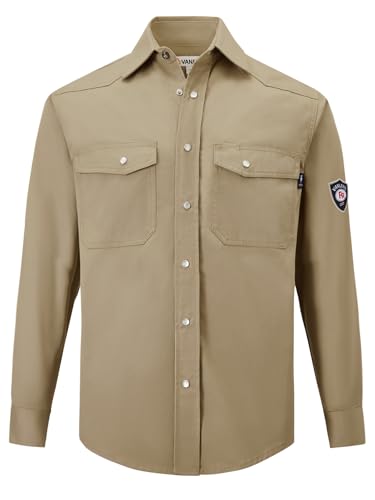 Pearl Snap-khaki