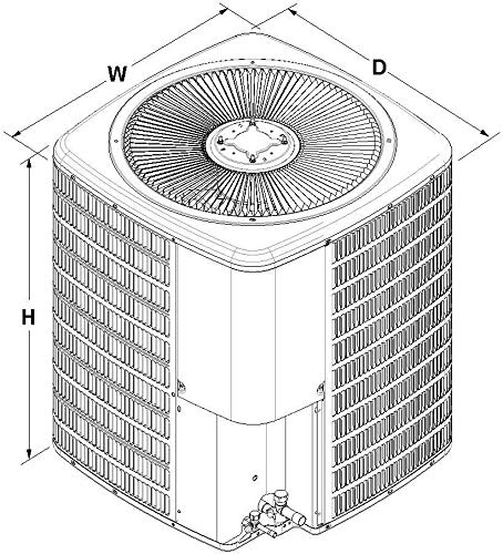 Goodman GSZ14030 2.5 Ton 14 SEER Heat Pump Split System with ARUF31B14 Air Handler | Energy Efficient HVAC for Home Cooling and Heating