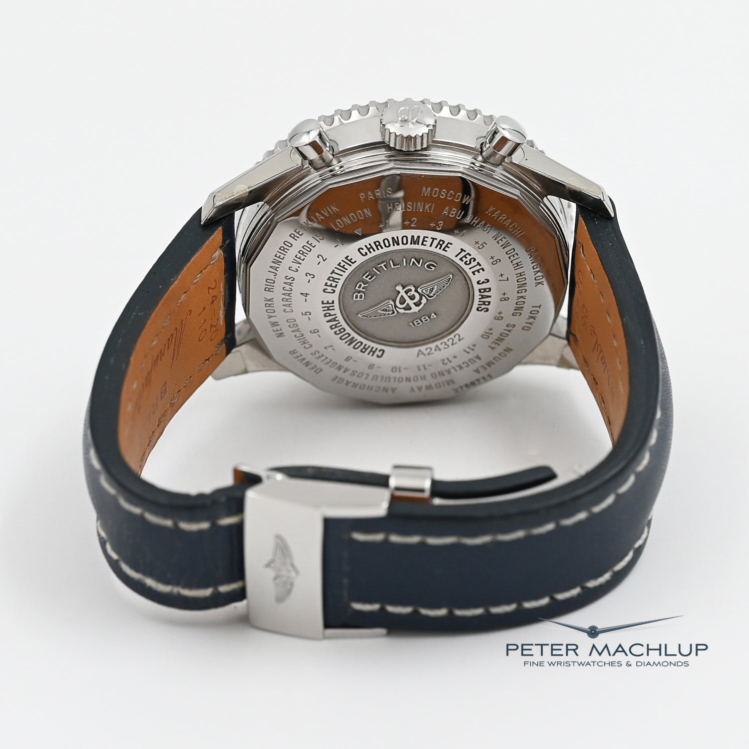Breitling Navitimer World Chronograph Watch - Luxury Swiss Aviator Timepiece for Men - Perfect for Pilots, Travelers & Business Professionals