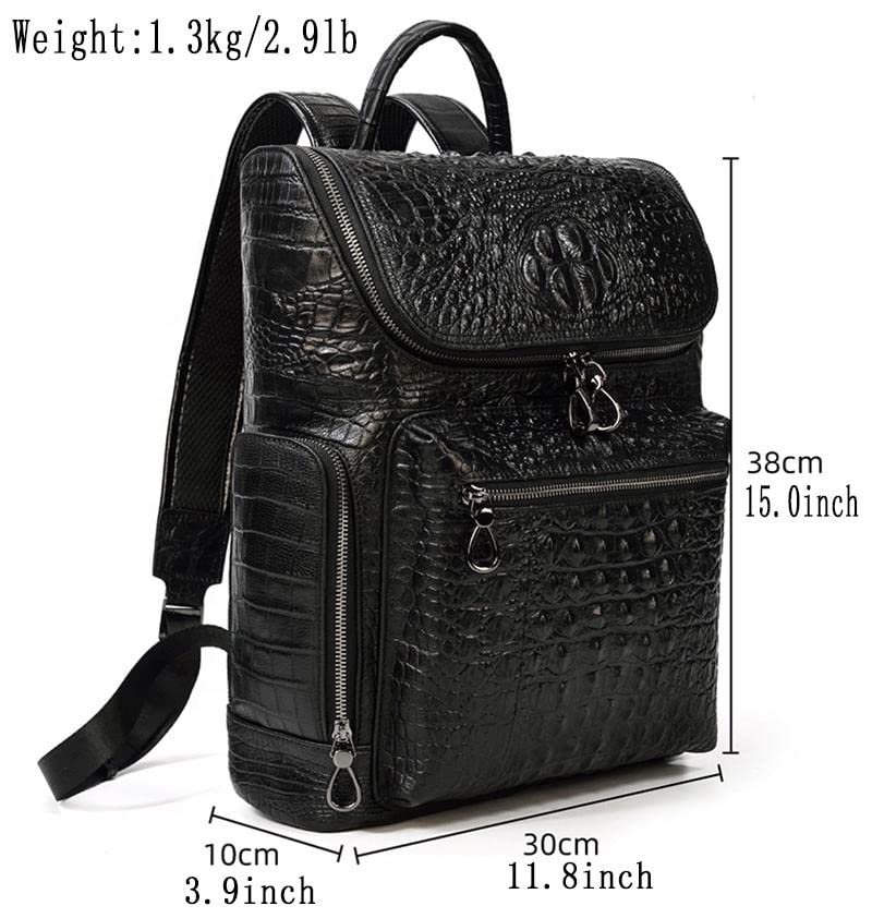 Durable Waterproof Leather Backpack for Men - Multifunctional Laptop Bag & Travel Backpack - Perfect for Work, Gym, Hiking & Outdoor Adventures