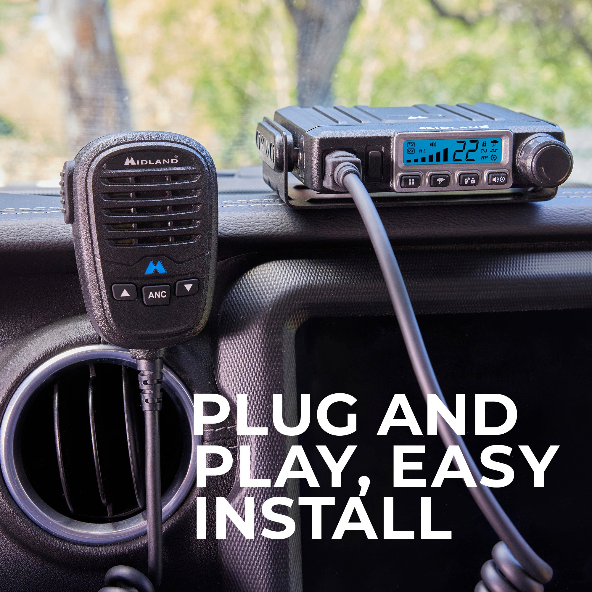 MXT115 MicroMobile GMRS 15 Watt Two-Way Radio - Long Range Walkie Talkie for Outdoor Adventures, Hunting & Emergency Communication