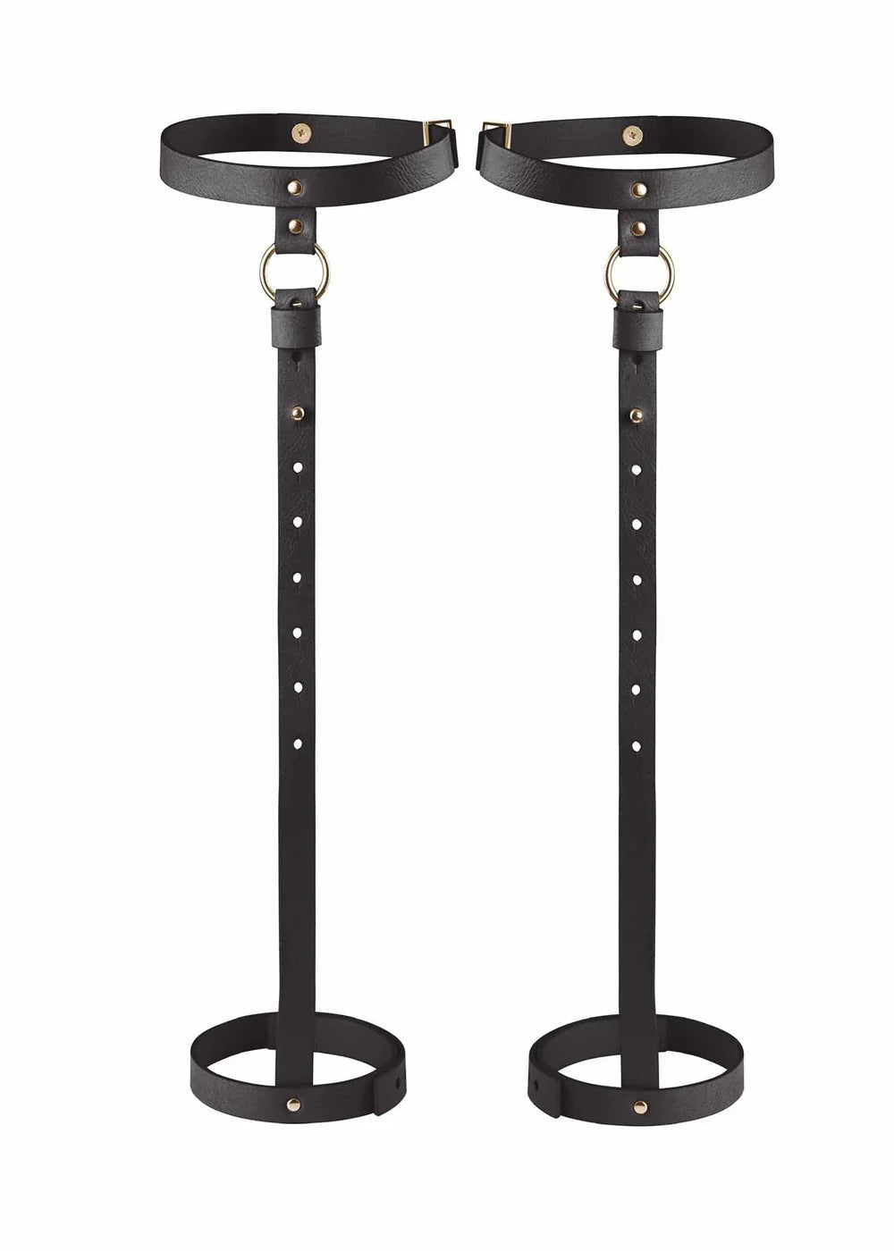 Sexy Black Maze Back Leg Garter - Adjustable Lingerie Accessory for Women | Perfect for Bridal, Boudoir, Cosplay & Romantic Nights