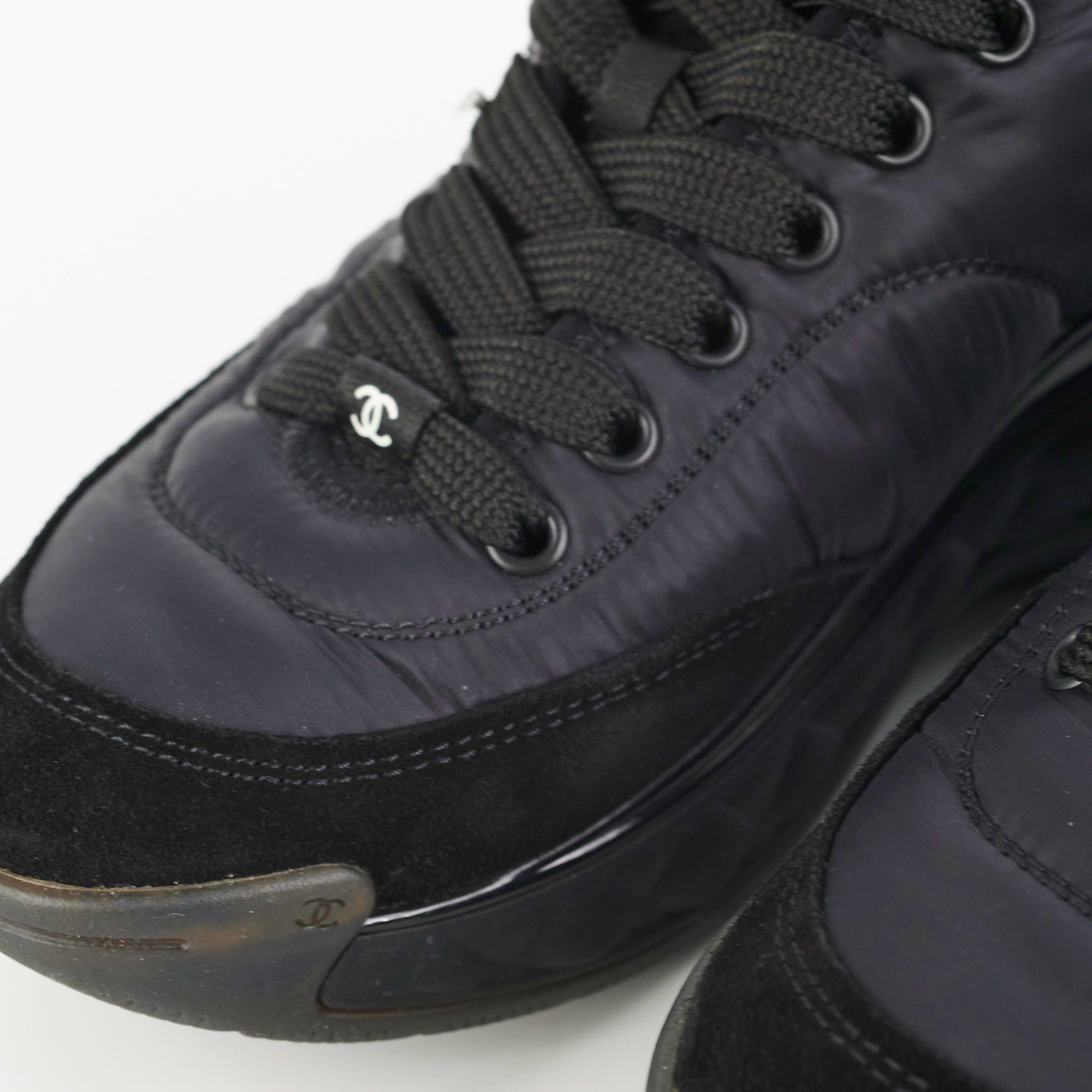 Chanel Black Sneakers for Women - Size 35 | Classic Luxury Fashion Shoes for Casual Wear, Street Style & Everyday Comfort
