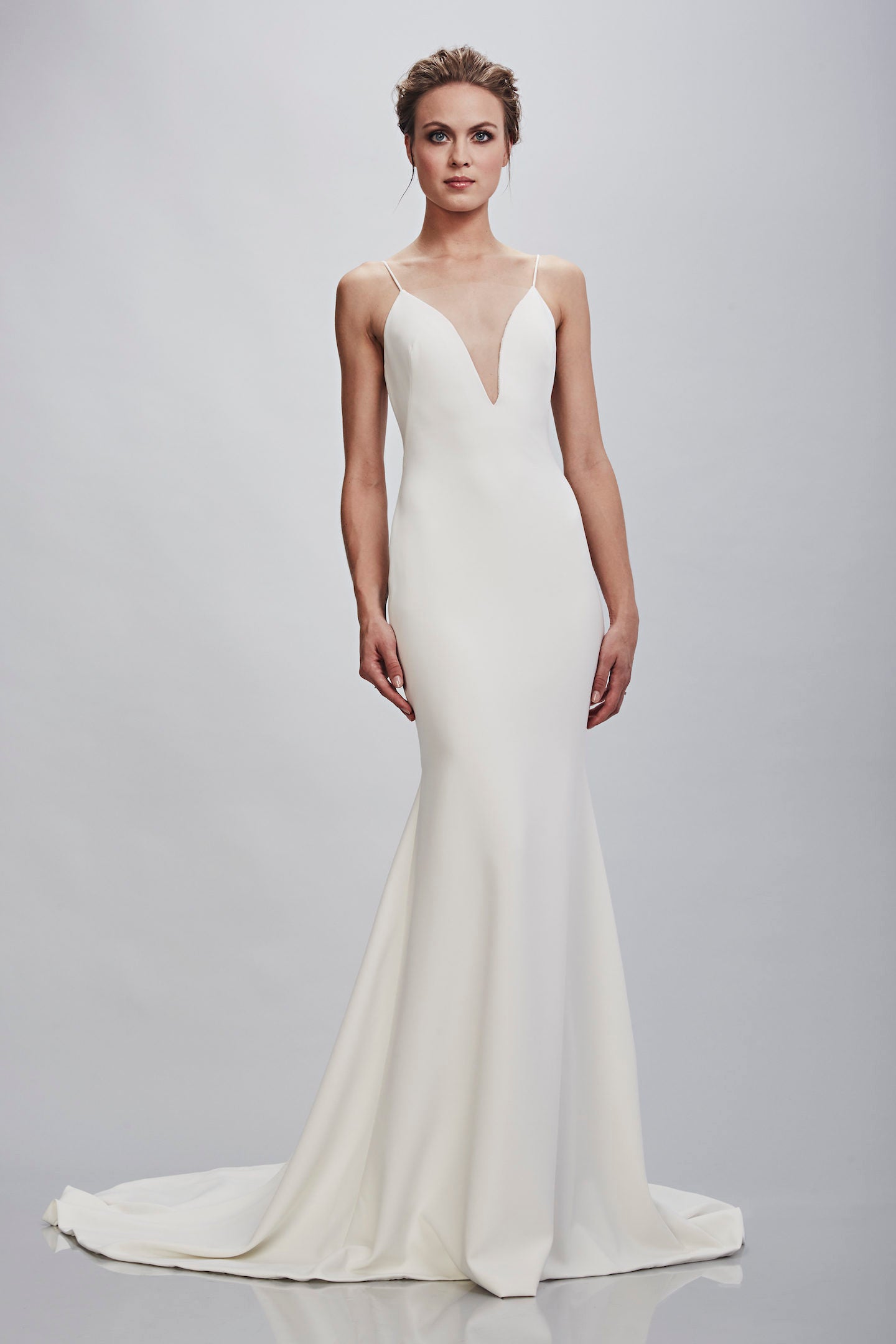 Theia Bruna 890541 Elegant Lace Wedding Dress for Bride - Perfect for Church Ceremony, Beach Wedding & Romantic Vow Renewal