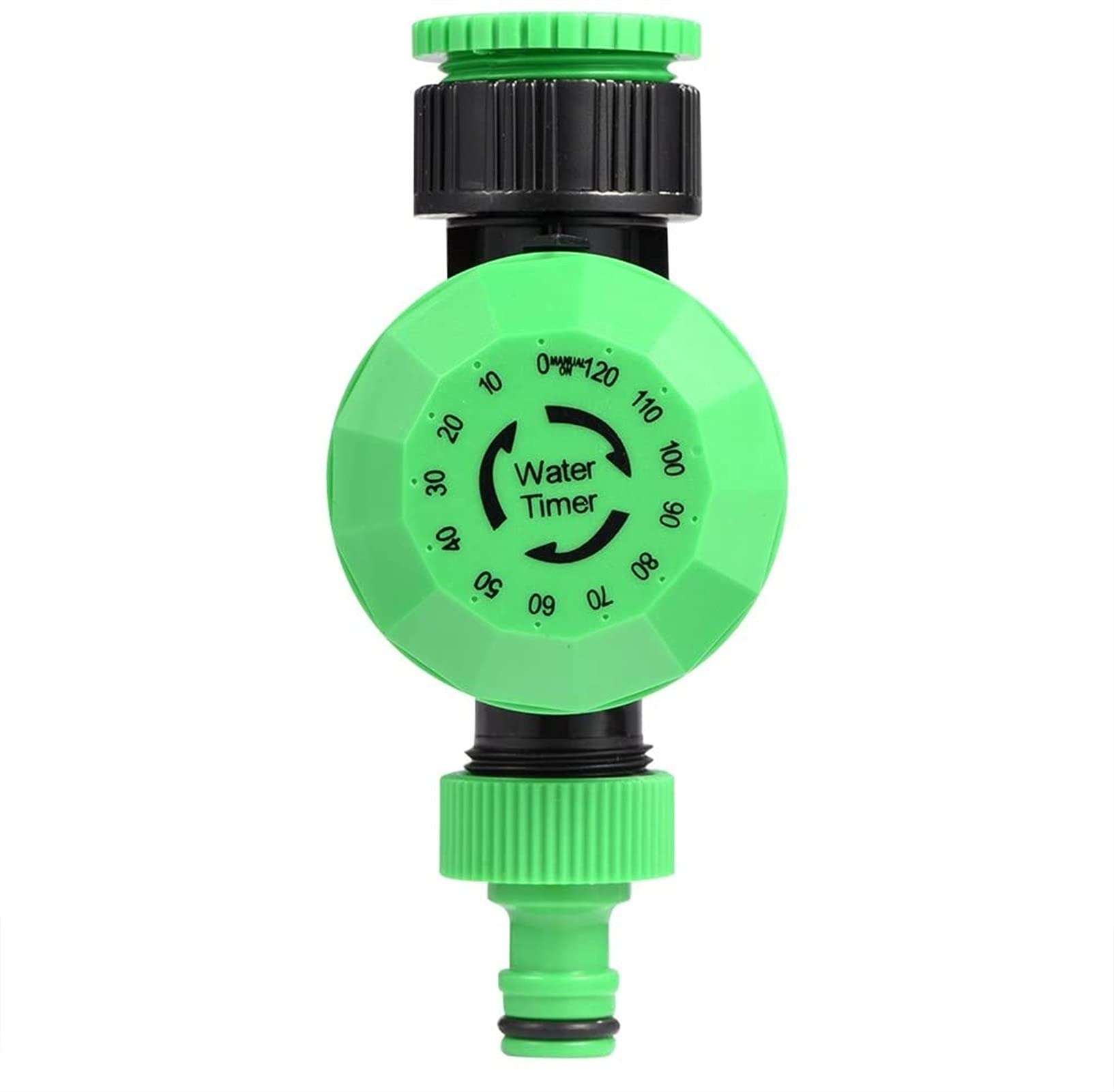 WJJ 2-120 Minute Outdoor Garden Hose Timer - Automatic Water Irrigation Controller with Shut-Off Valve - Perfect for Lawn, Flower Beds & Vegetable Gardens