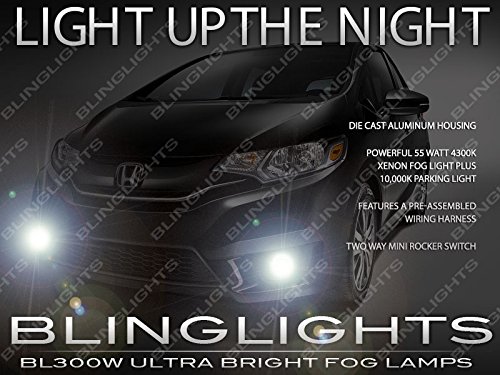 2015-2016 Honda Fit Fog Lights Kit - Durable Bumper Driving Lights for Enhanced Visibility | Perfect for Night Driving & Bad Weather Conditions