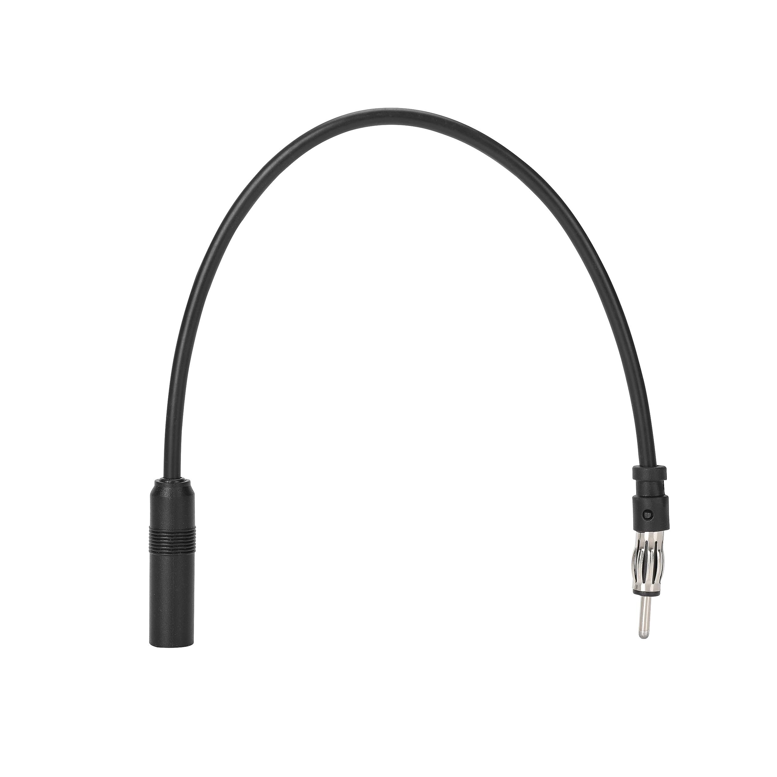 Universal DIN Male to Female Car Audio Antenna Extension Cable - 12 Inch for DVD Navigation, CD Player & Radio - Perfect for Vehicle Stereo Upgrades & Custom Installations