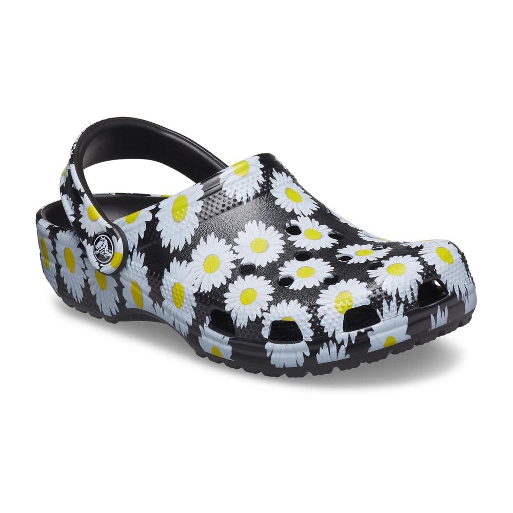 Crocs Unisex-Adult Classic Graphic Clogs - Comfortable Slip-On Shoes for Men & Women - Perfect for Casual Wear, Gardening, Beach & Indoor Use