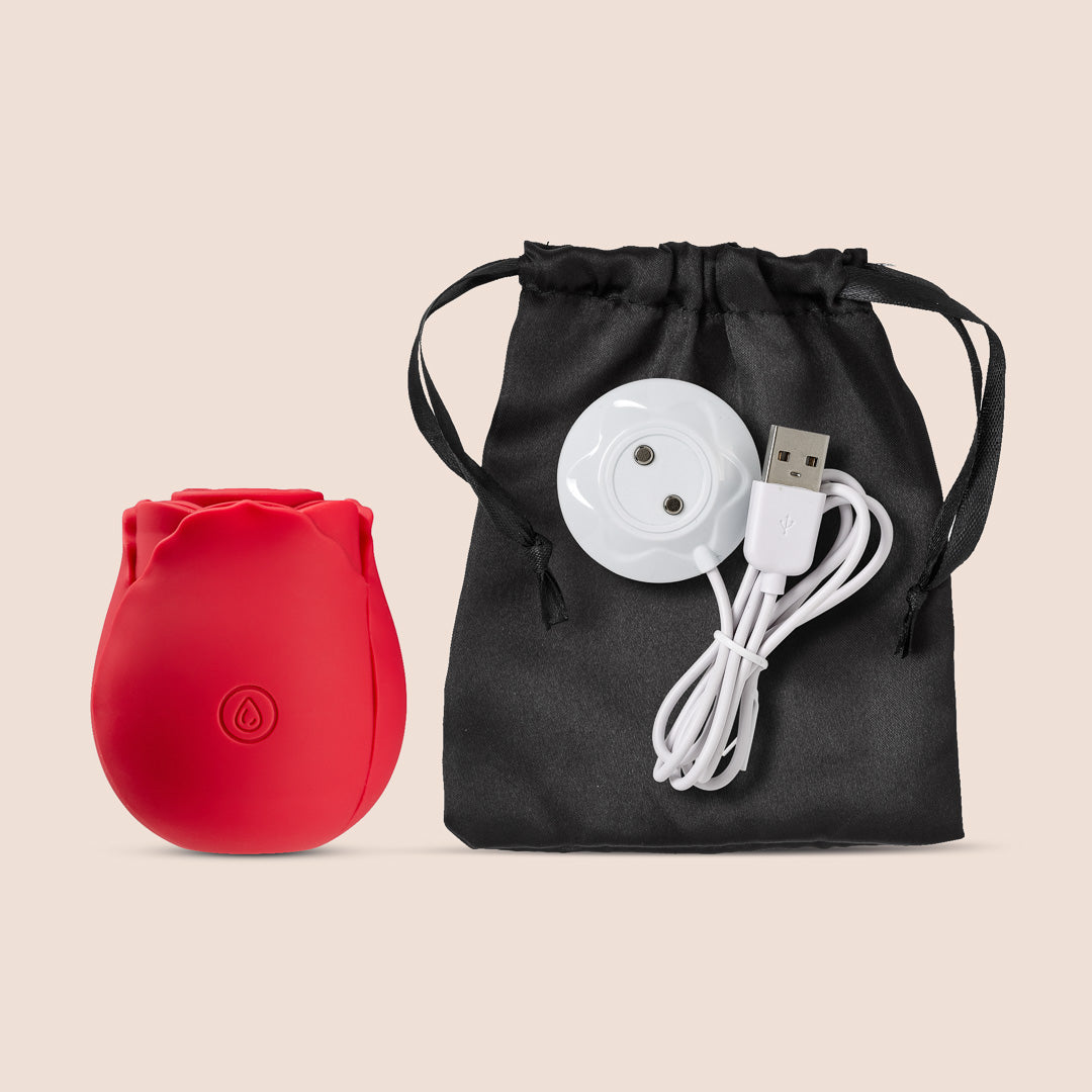 Premium Rose Suction Stimulator for Women - Air Pulse Clitoral Suction Massager | Enhance Intimacy & Solo Pleasure | Perfect for Couples Play & Self-Care Moments