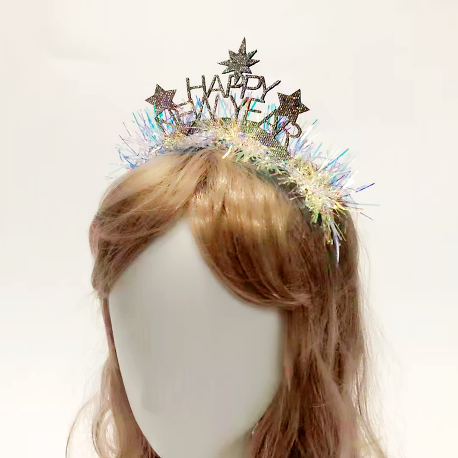 Sparkling LED Headband Tiara - Flashing Light Up Hair Accessory for New Year, Christmas & Party Celebrations - Perfect for NYE, Festivals & Special Events
