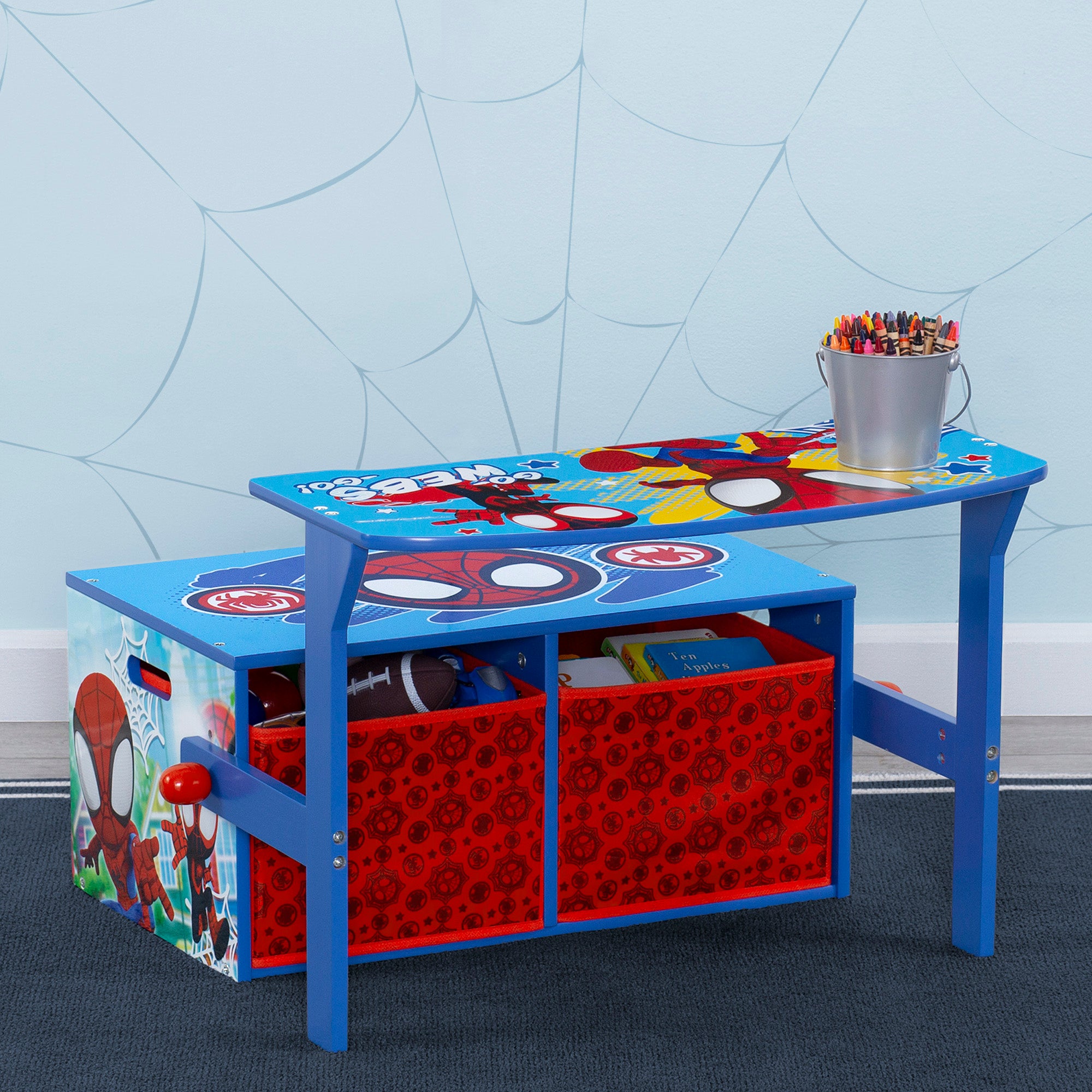 Spidey and His Amazing Friends Kids Activity Bench - Fun Learning Toy for Toddlers & Preschoolers - Perfect for Playtime, Birthday Gifts & Early Childhood Development