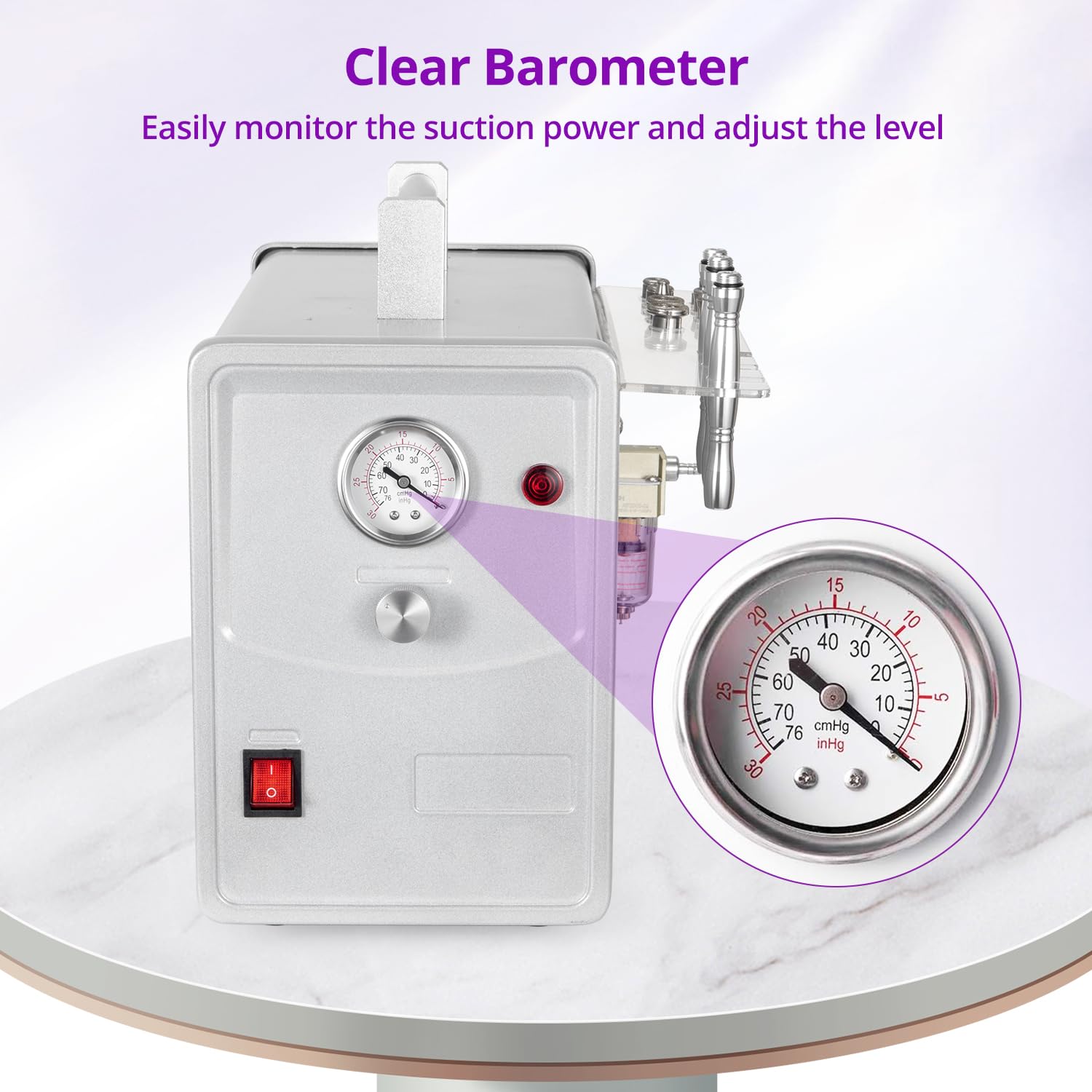 Diamond Microdermabrasion Machine - Professional Salon & SPA Skin Care Device for Face Exfoliation, Wrinkle Reduction & Skin Rejuvenation | At-Home Facial Treatment for Glowing Skin | Perfect for Acne Scars, Blackheads & Anti-Aging Routine