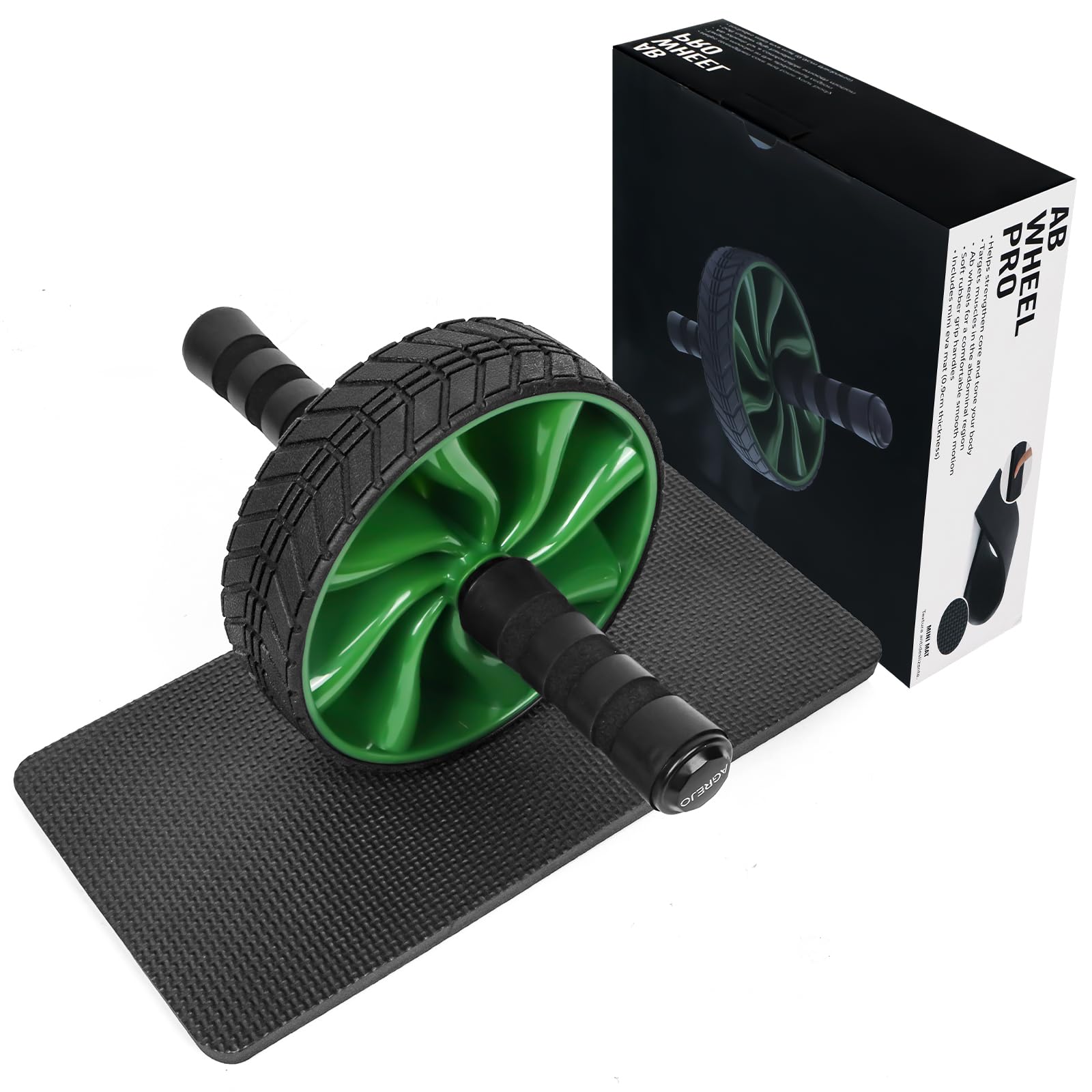 **AGREJO Ab Roller Wheel - Core Strength Training Equipment for Abs, Home Gym Fitness Workout for Men & Women - Perfect for Home Exercise & Toning**