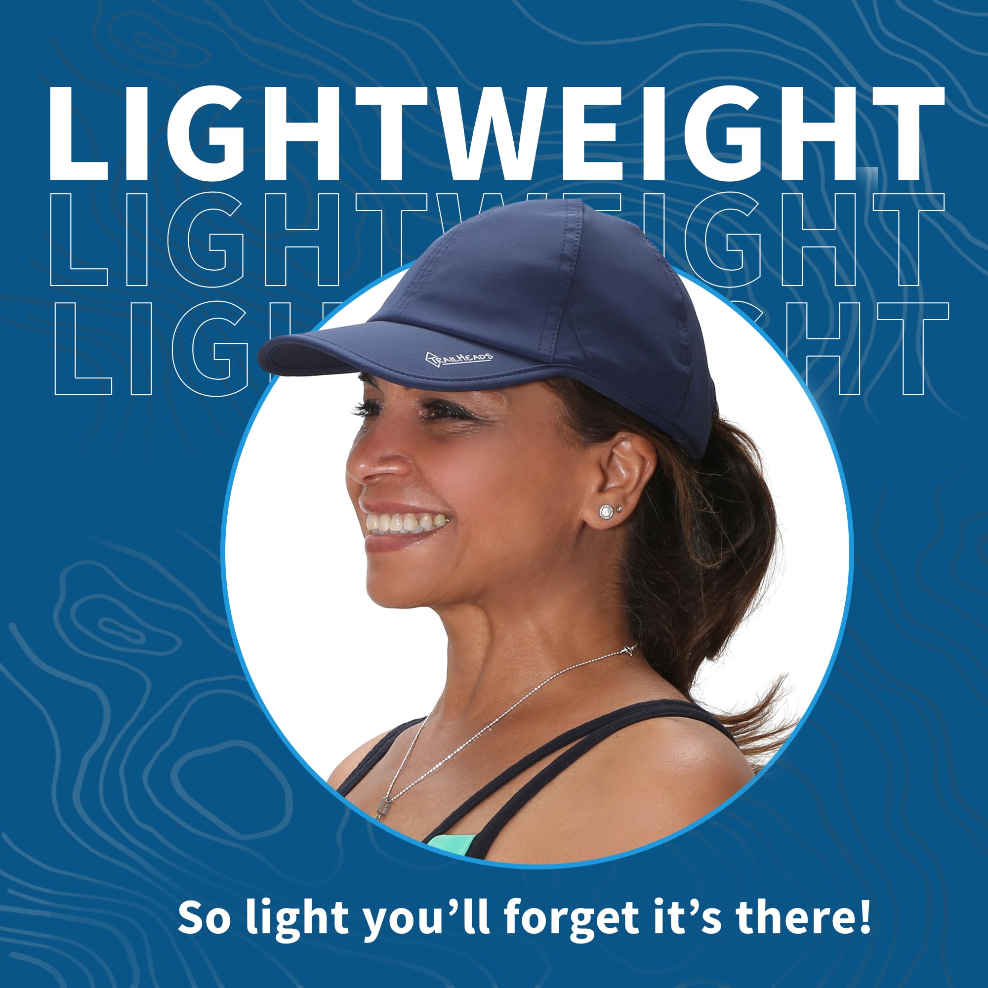 TrailHeads Women's Running Hat with UV Protection UPF 50+ - Lightweight Breathable Sun Hat for Outdoor Activities, Jogging, Hiking & Beach - Adjustable Sports Cap for Summer
