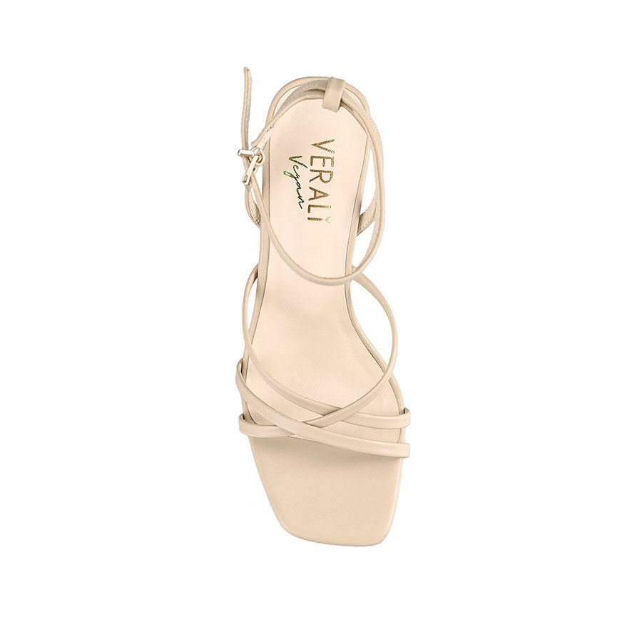 Kipp Strappy Heels for Women - Nude Color Comfortable High Heel Sandals | Perfect for Weddings, Parties & Evening Events