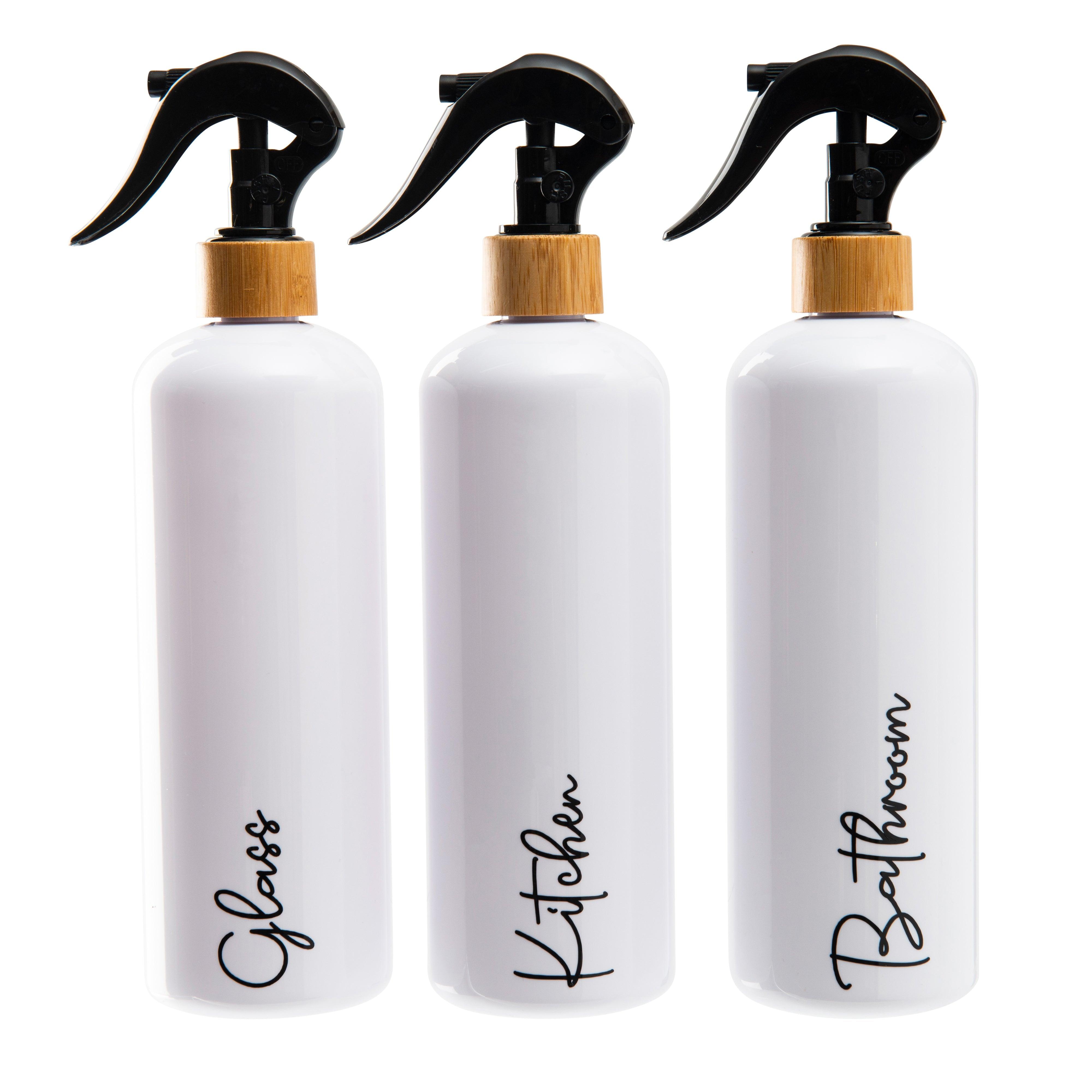 500ml White Bottle with Black Spray Nozzle - Perfect for DIY, Cleaning & Beauty Products - Refillable & Durable for Home & Salon Use