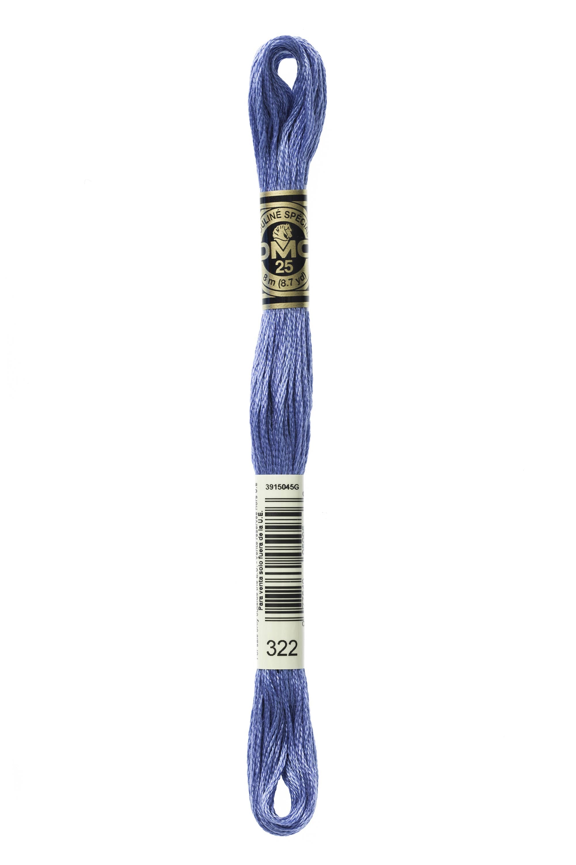 DMC 322 Cotton Embroidery Floss - 100% Mercerized Cotton Thread for Hand Embroidery, Cross Stitch, Needlework (45 Yards/Skein) - Perfect for DIY Crafts, Scrapbooking & Home Decor Projects