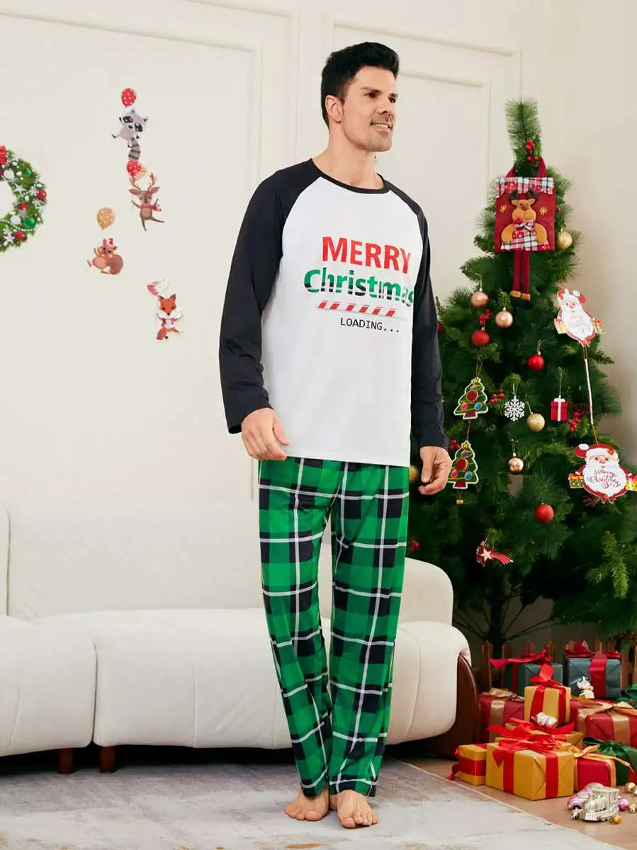 Printed Christmas Matching Family Pajamas Set - Cozy Holiday Pjs for Family Photos & Festive Sleepwear (Style #24531) | Perfect for Christmas Morning, Family Gatherings & Holiday Card Pictures