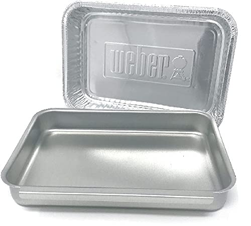 Weber #93305 Aluminum Catch Pan Kit for Grills - Durable & Rust-Proof Drip Tray Replacement - Perfect for Outdoor BBQ, Camping, and Backyard Cooking