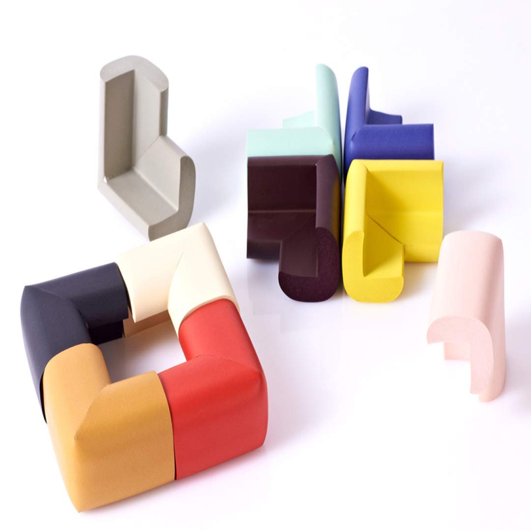 Soft Baby Proofing Corner Guards & Edge Protectors - 10 Pack Child Safety Furniture Bumpers for Tables, Sharp Corner Cushions - Perfect for Baby-Proofing Homes, Daycares & Nurseries