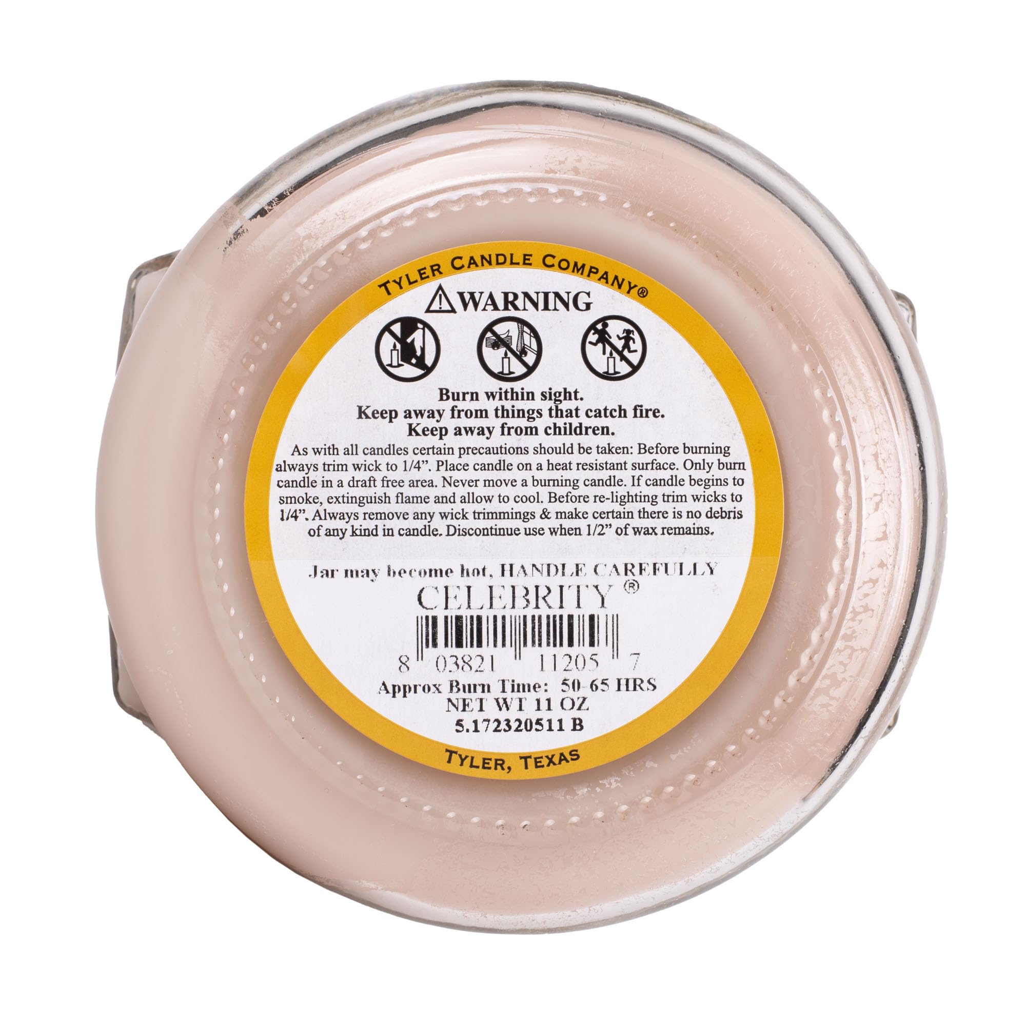 11205 Tyler Celebrity Scented Candle 11oz - Vanilla & Sandalwood Aromatherapy Candle for Home, Spa & Romantic Ambiance