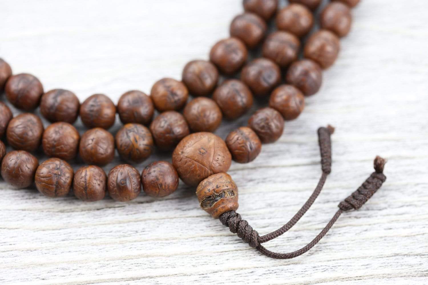 Authentic Antique Bodhi Mala Prayer Beads from Boudhanath - 108 Buddhist Meditation Beads for Yoga, Mindfulness & Spiritual Practice