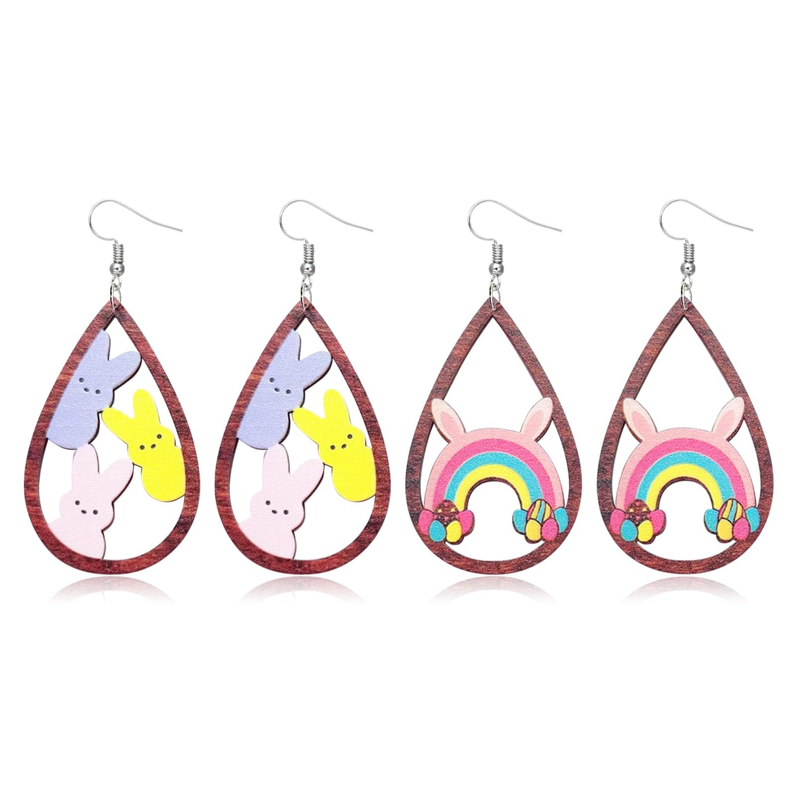 Easter Bunny Earrings for Women - Cute Rabbit Stud Earrings - Easter Gifts for Her - Perfect for Easter Party, Spring Outfits & Holiday Accessories
