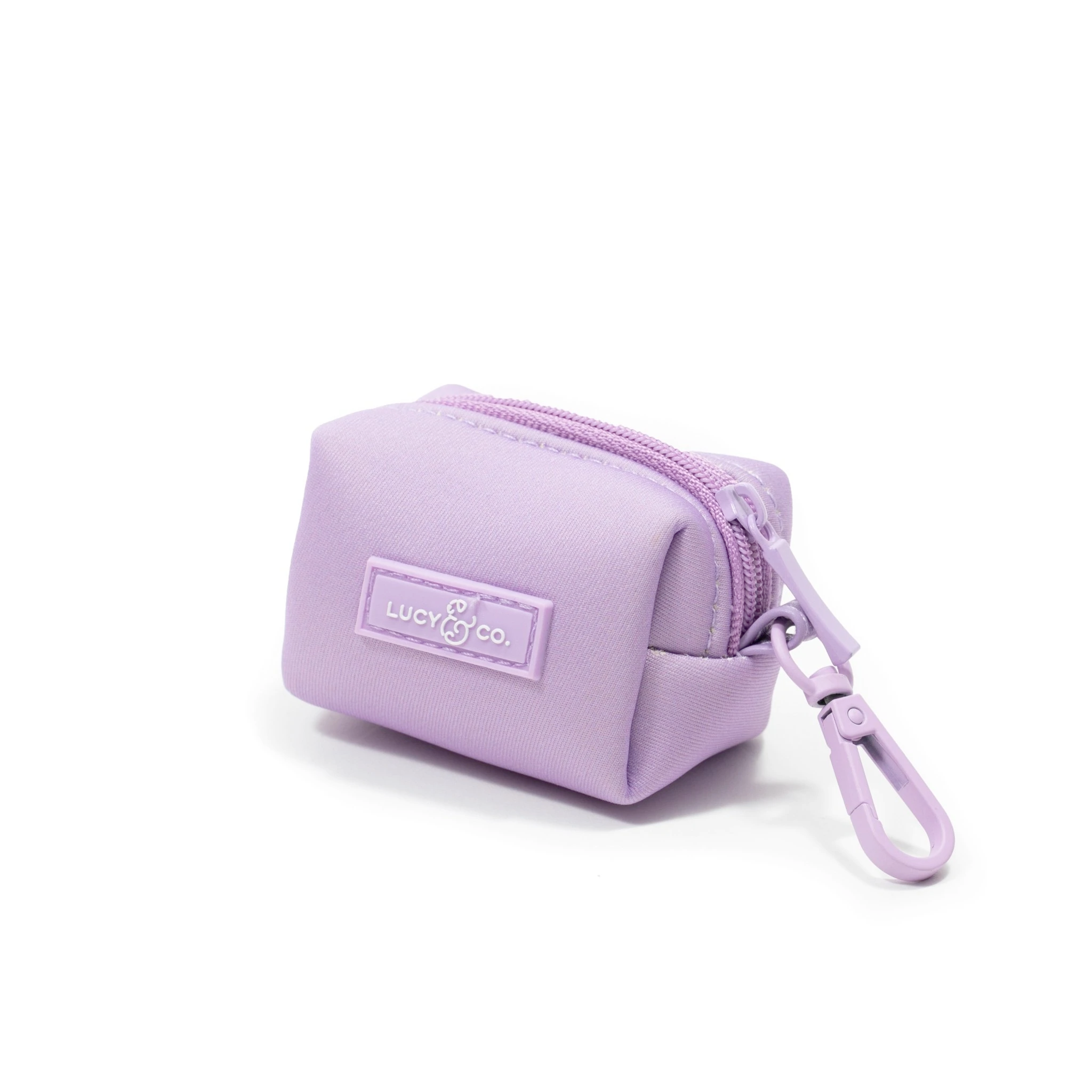 Lucy&Co Everyday Dog Poop Bag Holder - Leak-Proof & Durable Waste Dispenser for Dogs, Portable Poop Bag Dispenser with Clip (Lilac) - Perfect for Walking, Hiking & Outdoor Adventures with Your Pet
