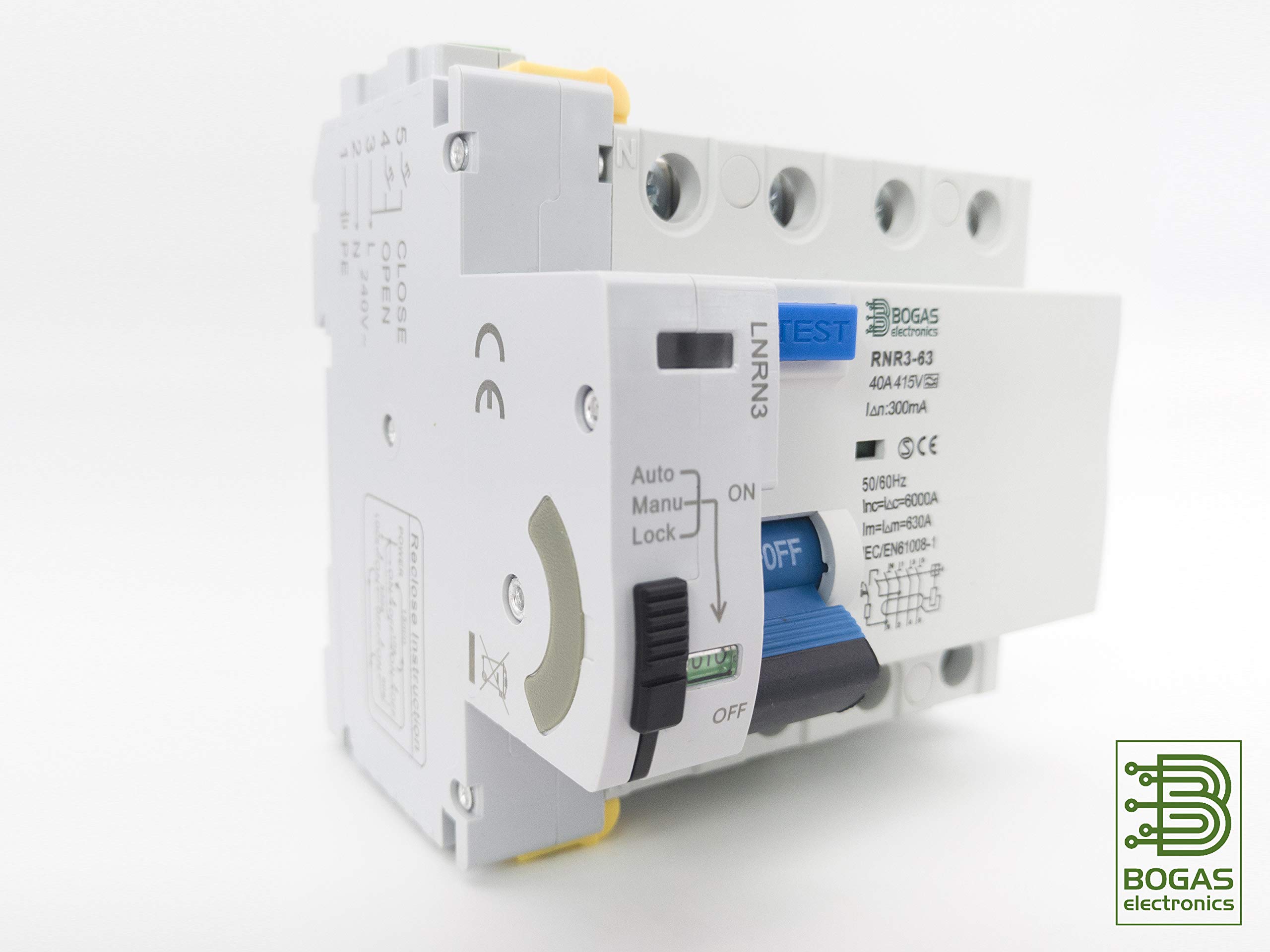3 Phase Auto-Resetting Differential Circuit Breaker (3P+N) - 300mA Super Immune Protection for Industrial & Commercial Electrical Safety