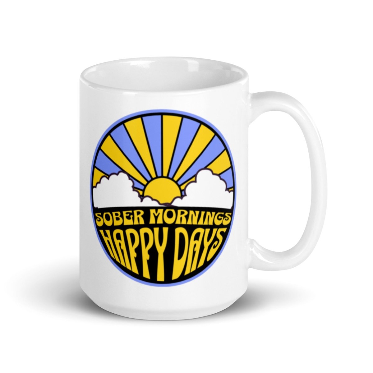 Empowering Sober Mornings Coffee Mug - Motivational Inspirational Cup for Recovery & Sobriety - Perfect for AA Meetings, Morning Coffee Rituals & Sober Living Gifts