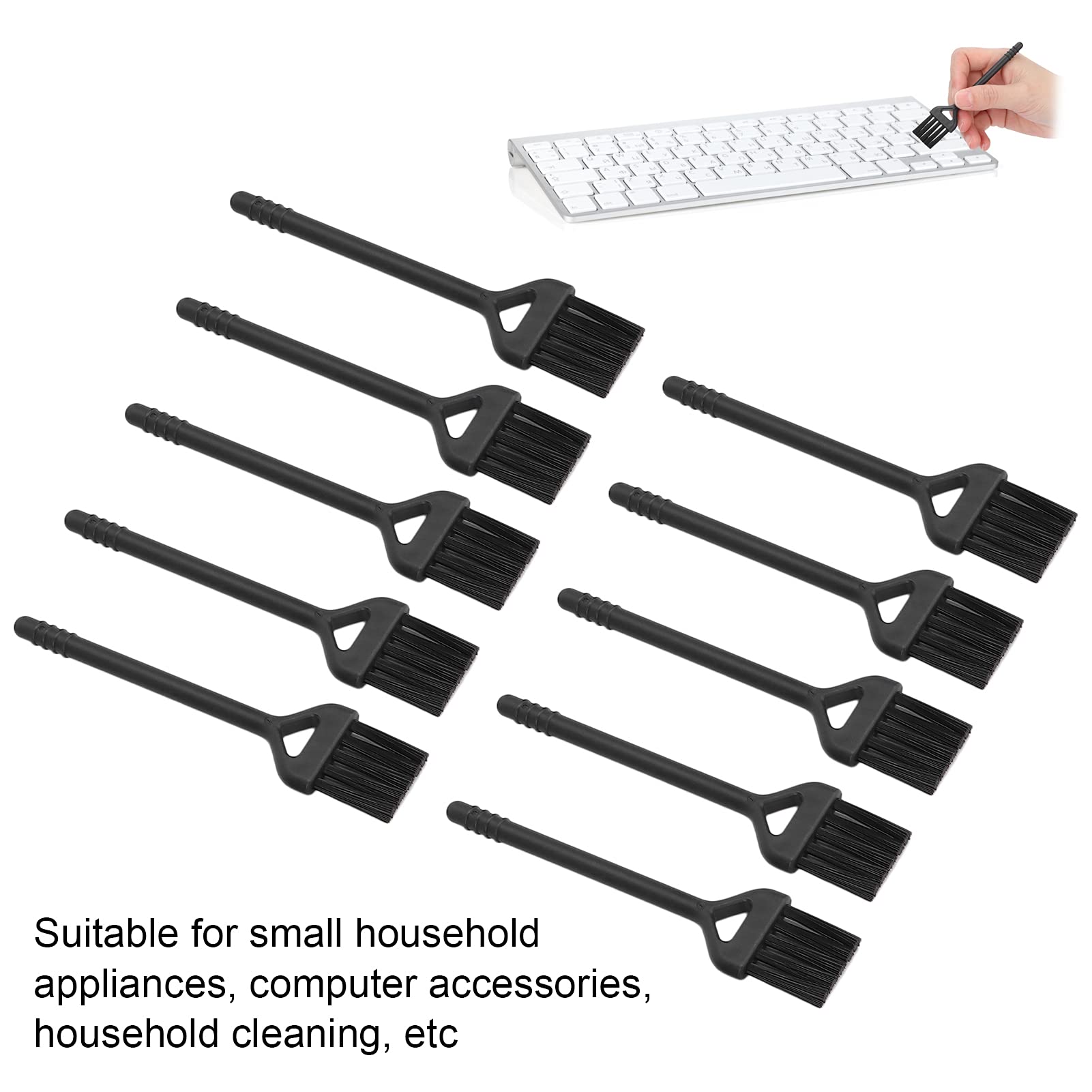 10 PCS Electric Shaver Cleaning Brushes - Double Sided Nylon Hair Clipper Brush for Shaver, Garlic Masher & Keyboard Cleaning | Perfect for Home, Salon & Office Maintenance