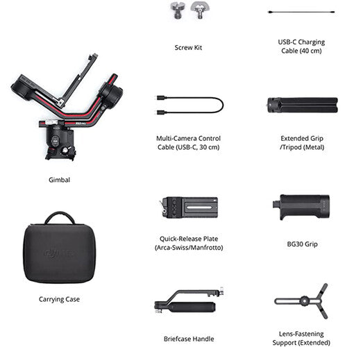 DJI RS 3 Pro 3-Axis Gimbal Stabilizer for Mirrorless Cameras - Professional Handheld Stabilization for Sony, Canon, Nikon - Perfect for Vlogging, Film Making & Travel Videography